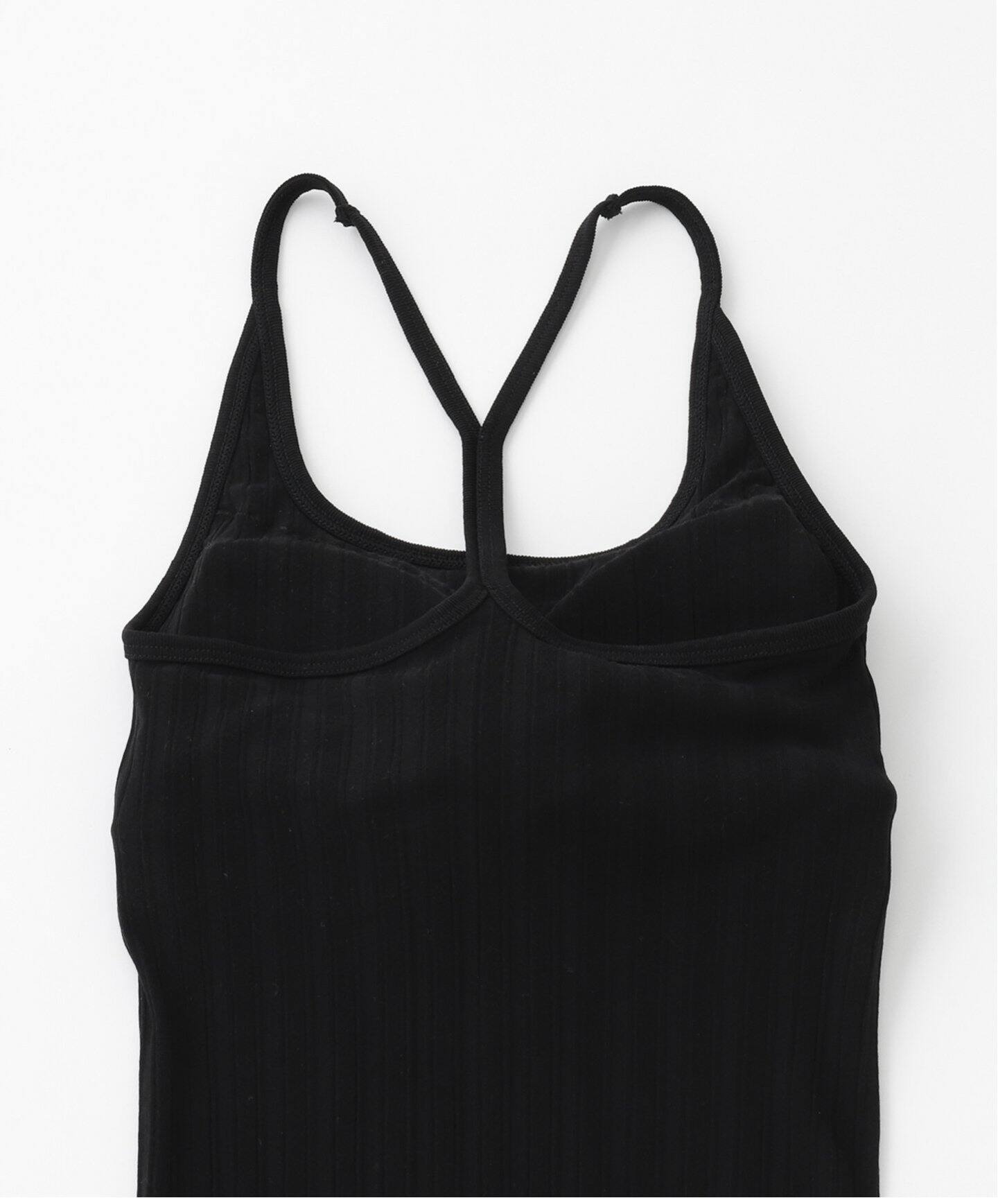 HAKUJI/ハクジ】Wide rib bra タンクトップ / H232511（カップ付き 