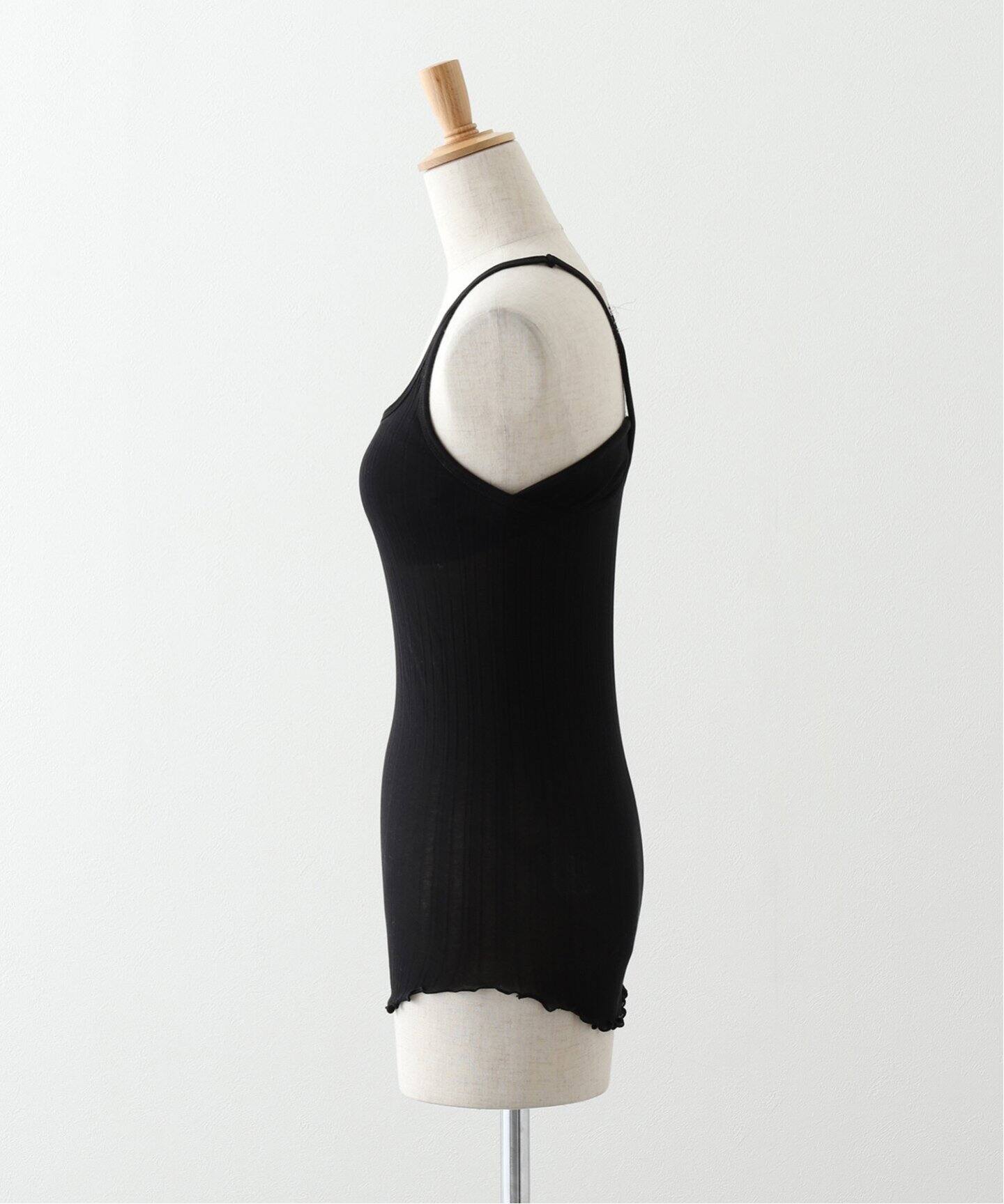 HAKUJI/ハクジ】Wide rib bra タンクトップ / H232511（カップ付き