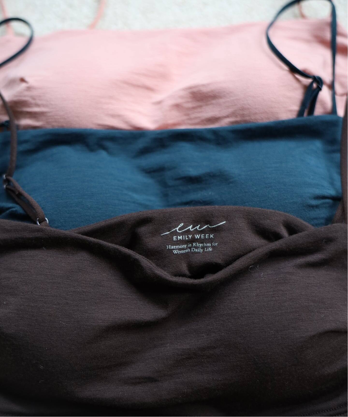 ACTIVE】Bamboo ストレッチブラ（ブラウン、グリーン、ピンク）（ブラ