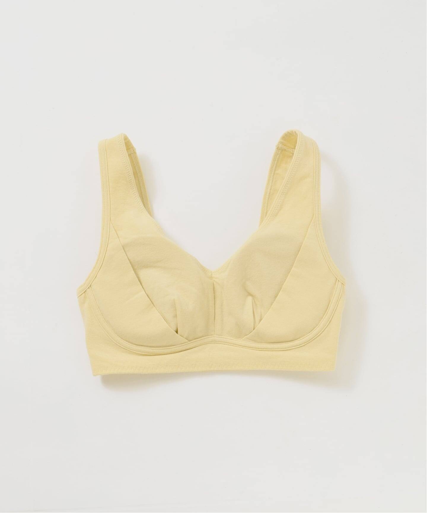 NEUTRAL】オーガニックコットン混カバレッジブラ（イエロー）（ブラ