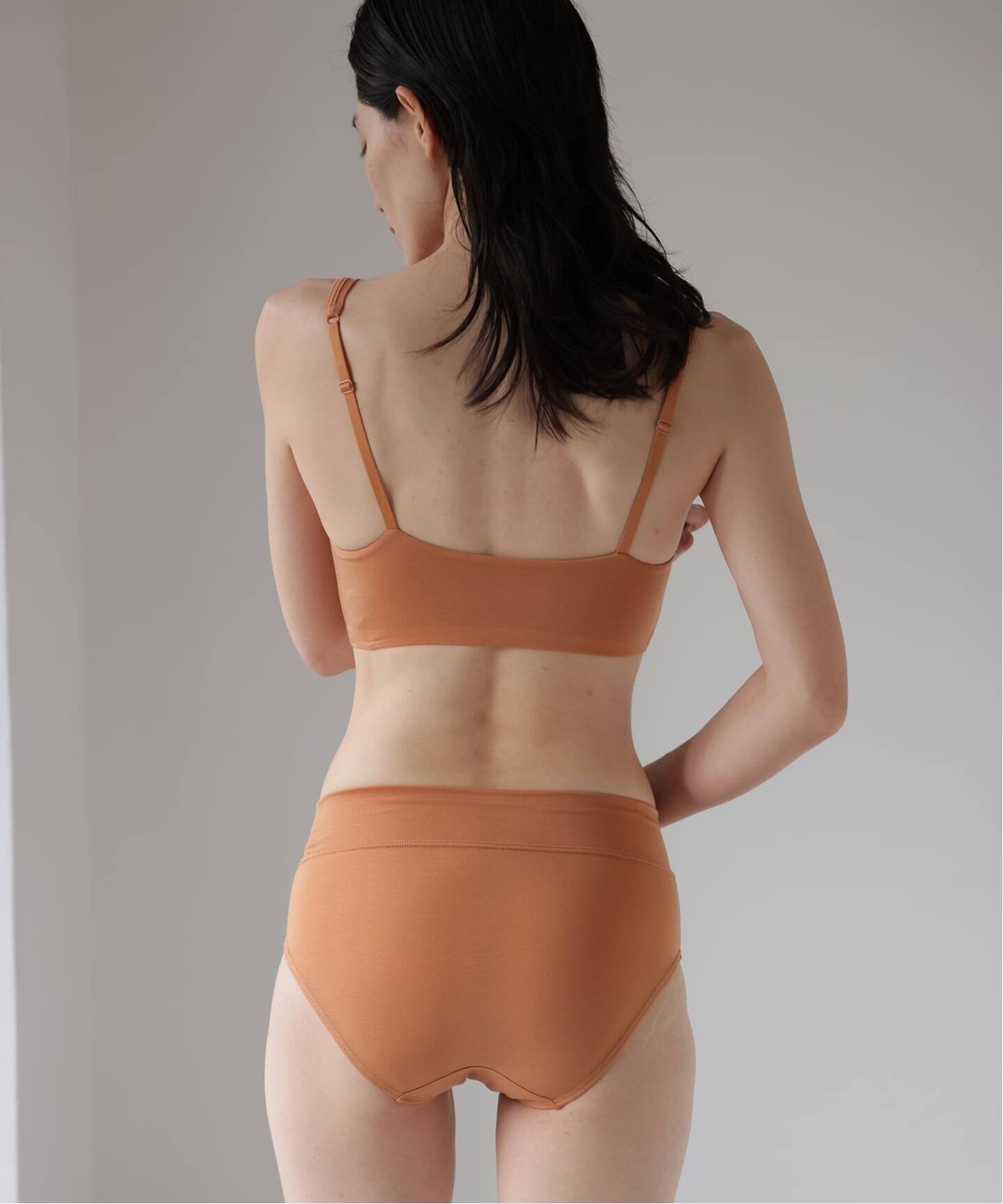 CALM】ハーフトップブラ（テラコッタ）（ブラ）｜EMILY WEEK（エミリー