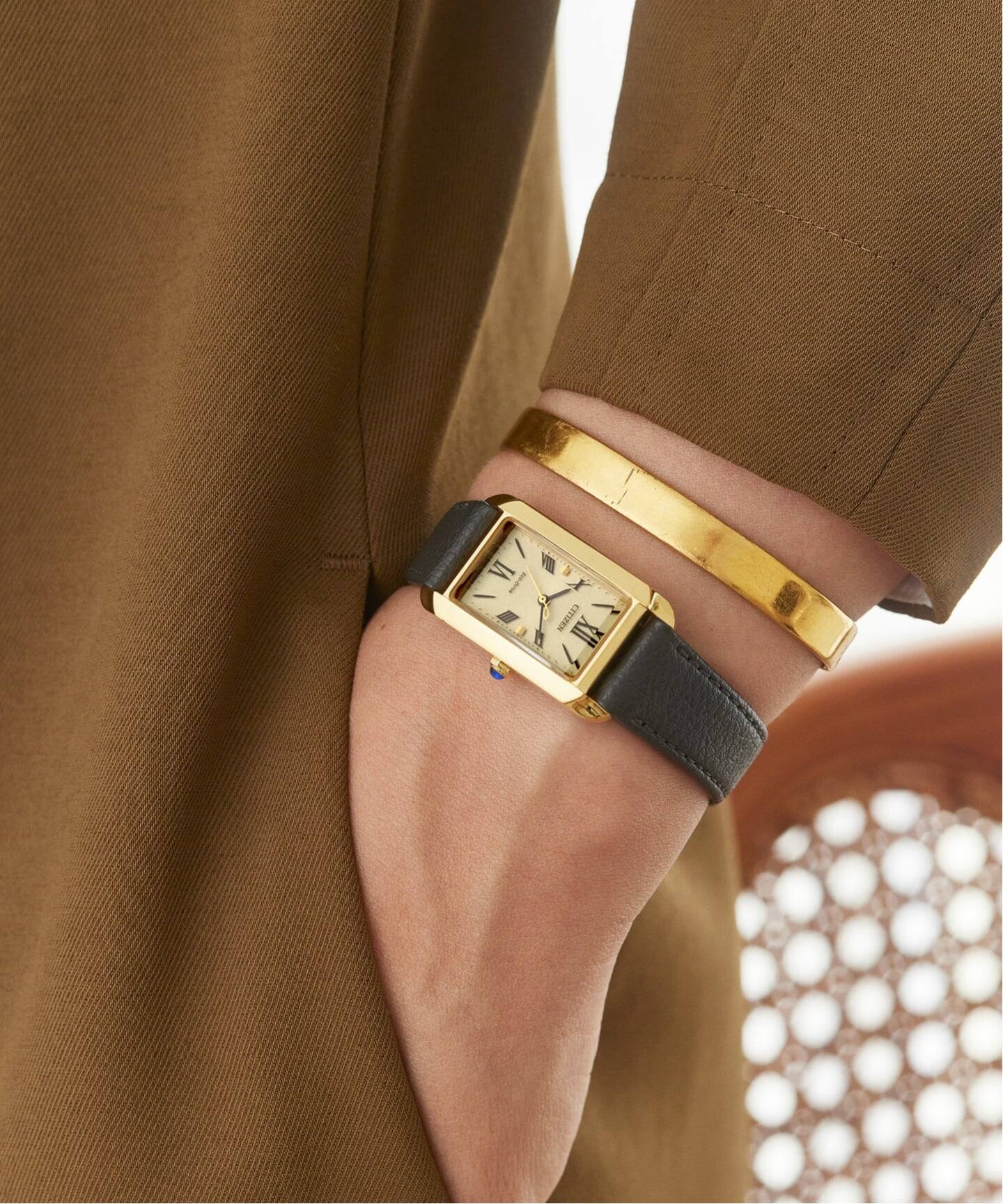 CITIZEN L SQUARE Collection EW5622-09P Gold（新品）｜HIROB（ヒロブ