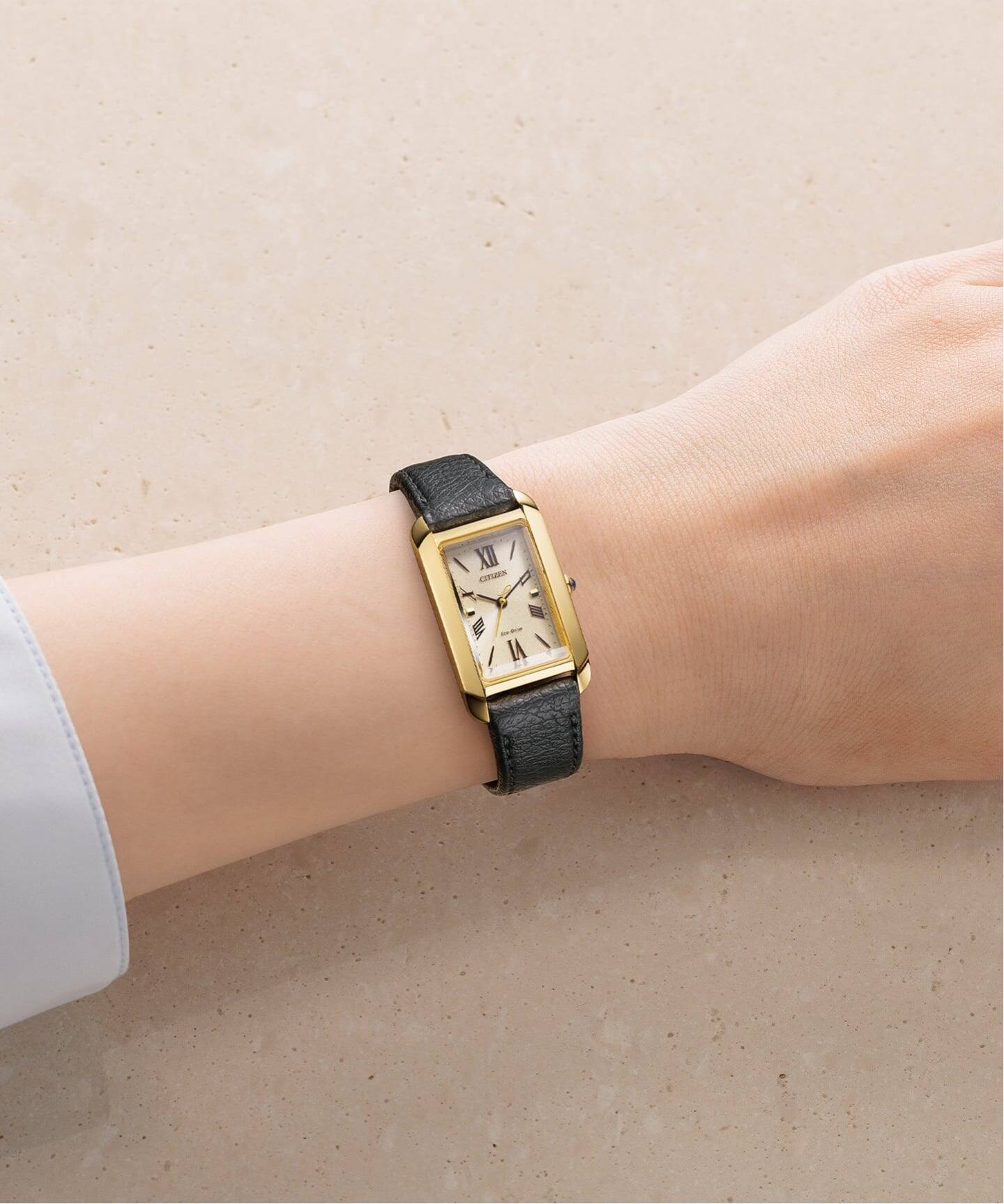 予約》CITIZEN L SQUARE Collection EW5622-09P Gold（新品）｜HIROB