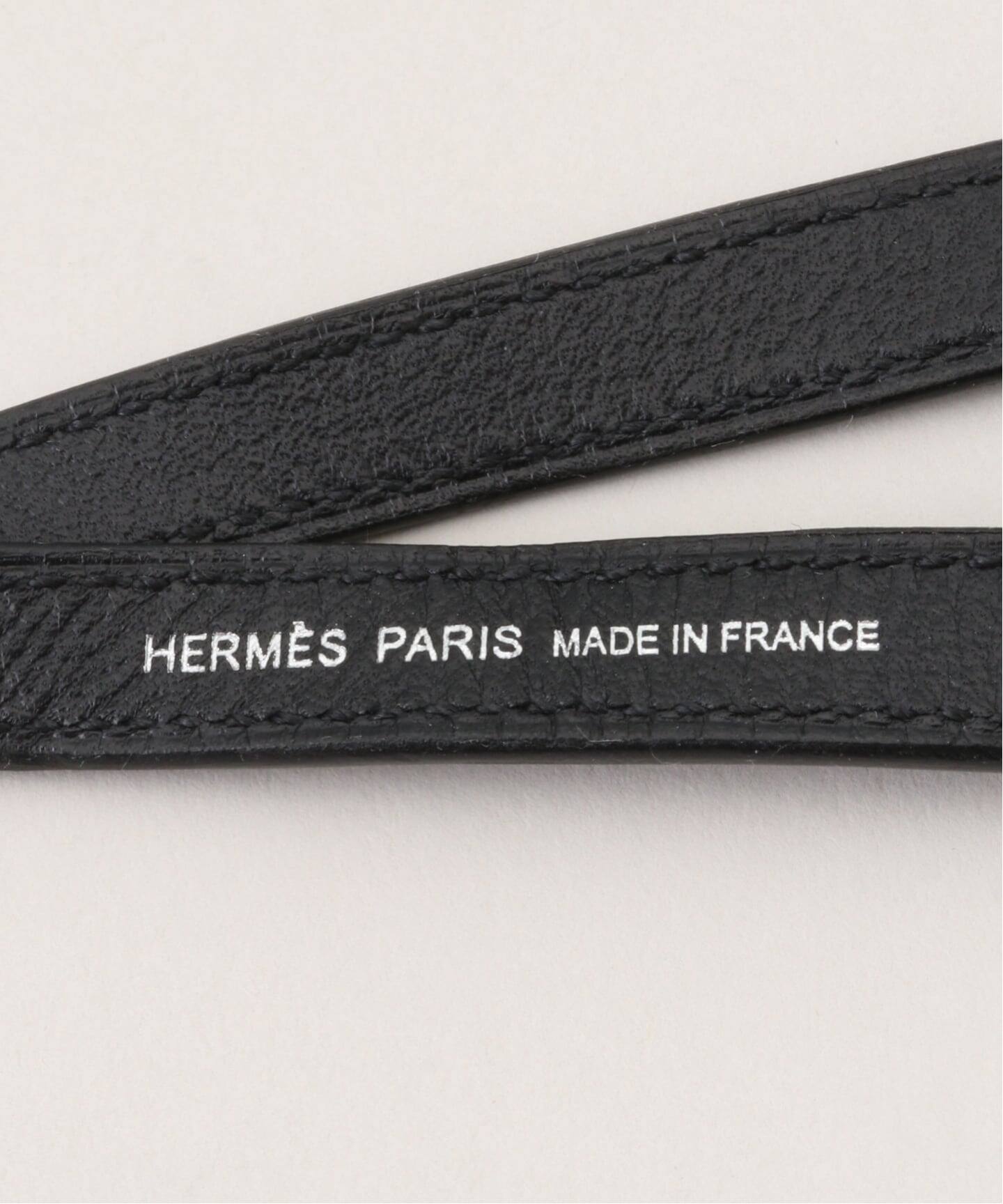 在庫ラスト1点【HERMES】ブラック レザー ストラップ 希少◇最後1点【HERMES】ブラック レザー ストラップ (HERMES