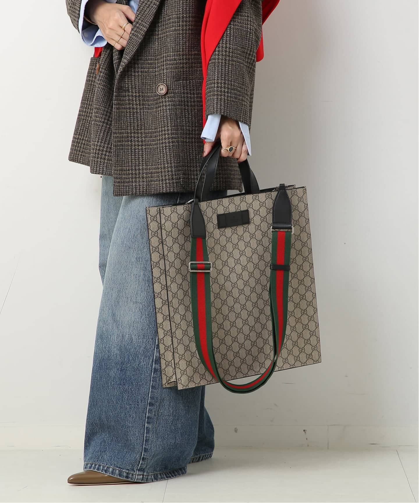 ヴィンテージ GUCCI GG柄 トートバッグ VINTAGE GUCCI /グッチ 】トートバッグ gg（トートバッグ