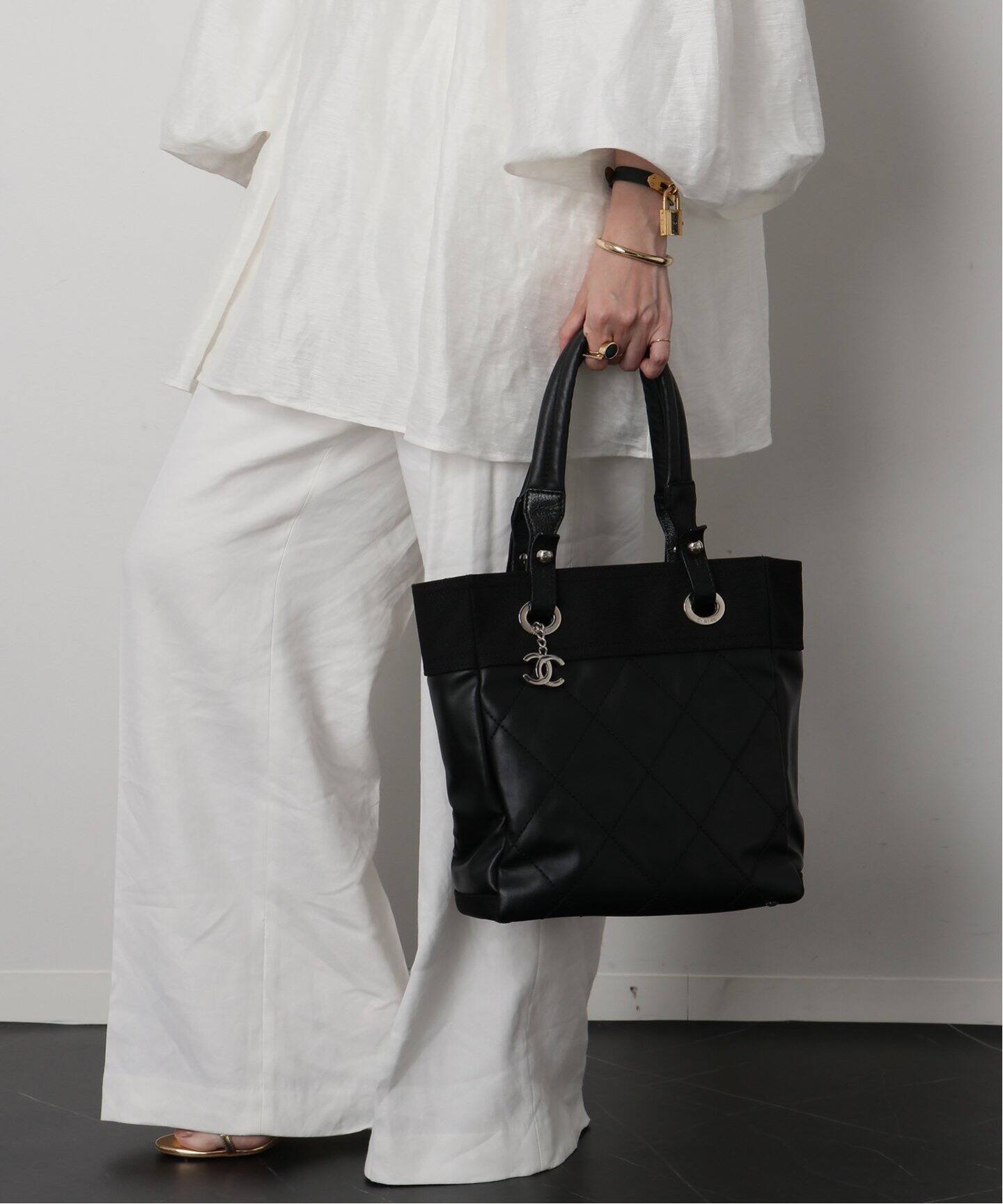 VINTAGE CHANEL/シャネル】Paris biarritz 26（トートバッグ