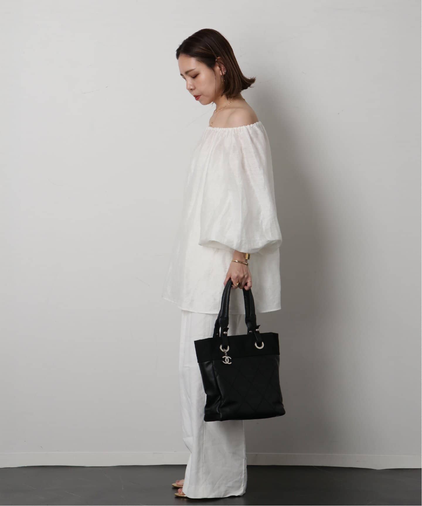 ヴィンテージ シャネル パリビアリッツ 黒 トートバッグ ポーチ付き VINTAGE CHANEL/シャネル】Paris biarritz tote（トートバッグ