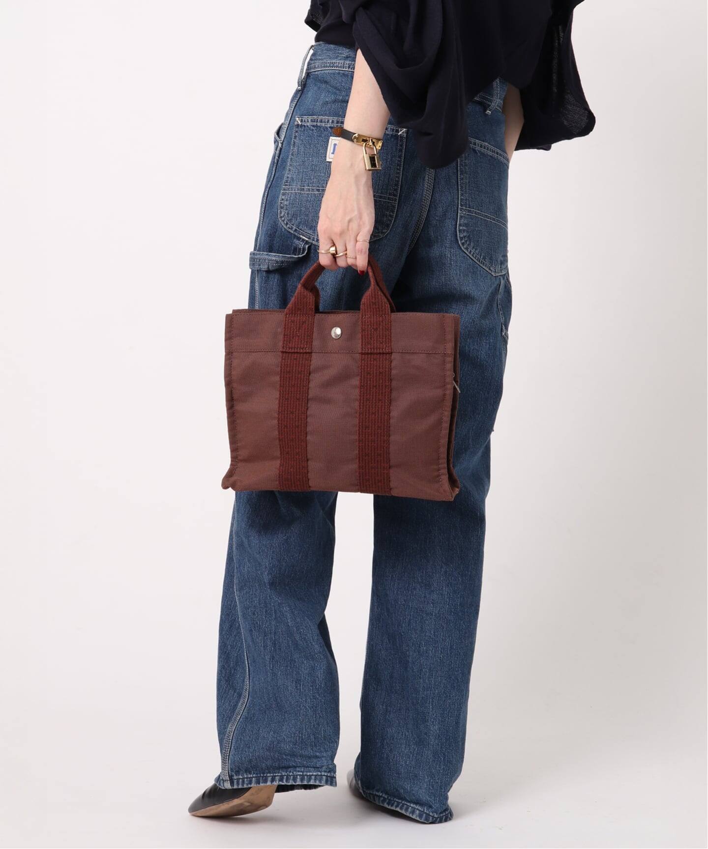 美品【HERMES】エールライントートバッグPMミニユニセックス 