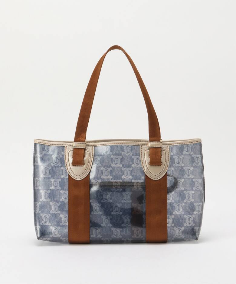 VINTAGE CELINE/セリーヌ】 マカダム ビニールトートバッグ（トート