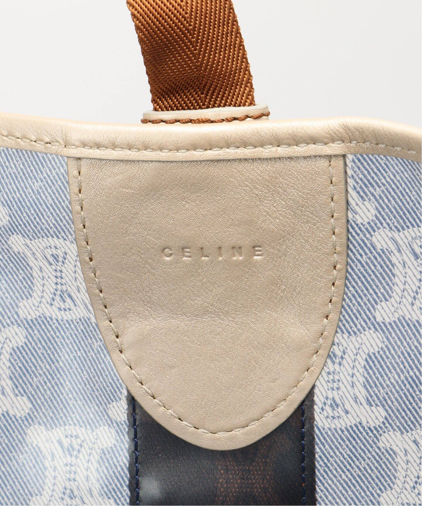 VINTAGE CELINE/セリーヌ】 マカダム ビニールトートバッグ（トート