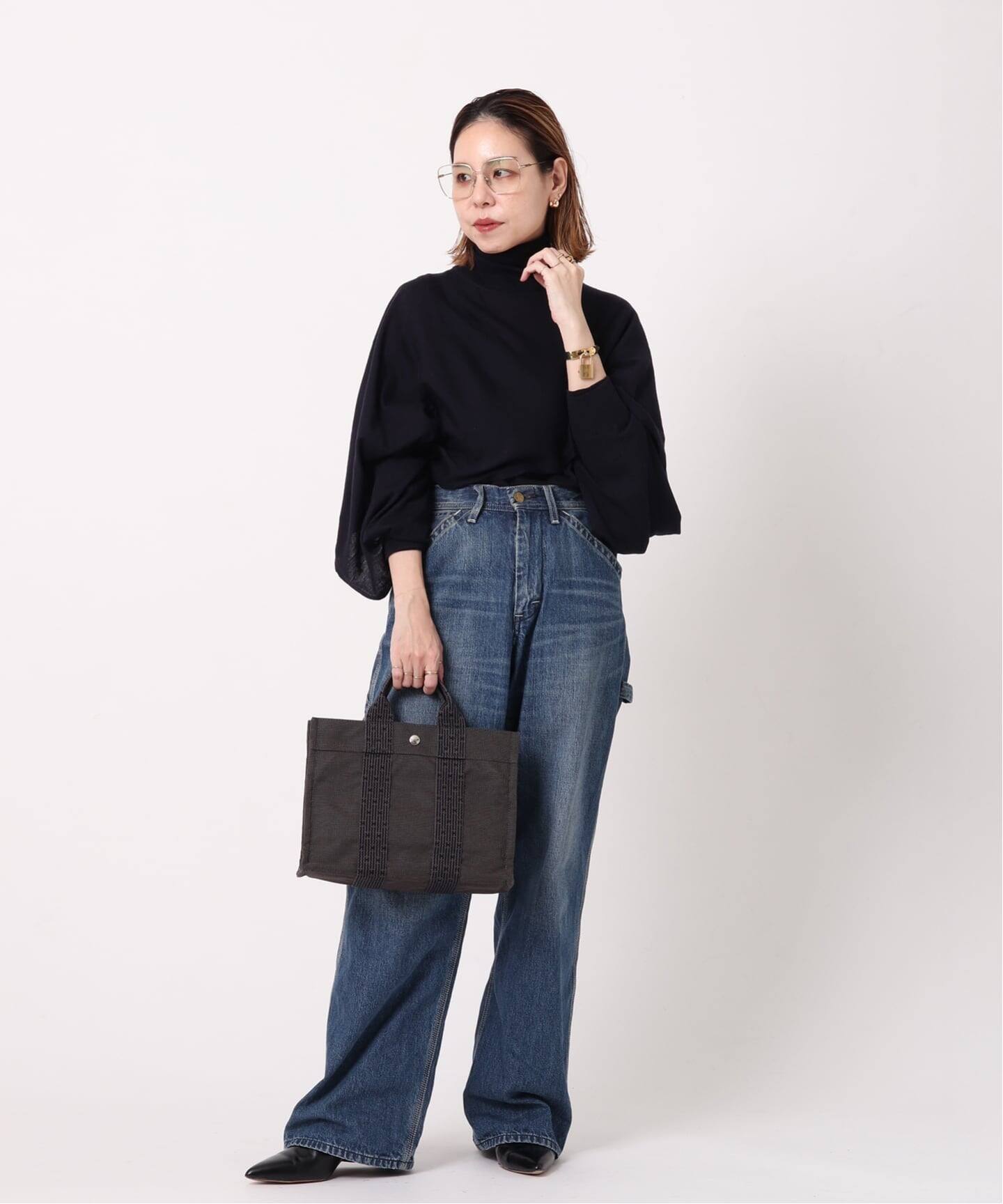 VINTAGE HERMES/エルメス】Her line tote pm（トートバッグ