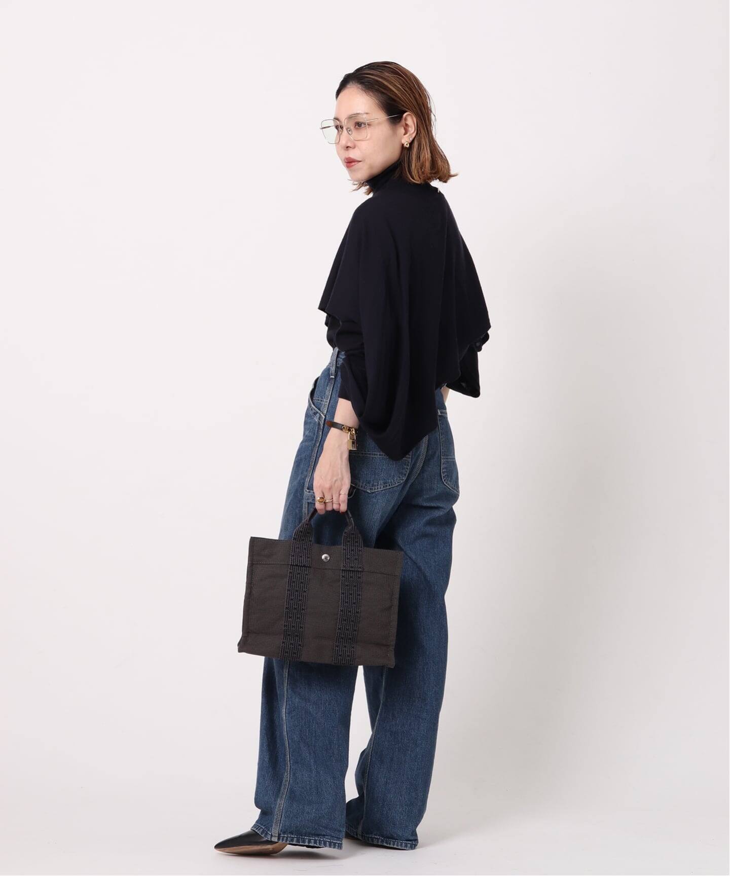 エルメスpmトートバッグ VINTAGE HERMES/エルメス】Her line tote pm（トートバッグ