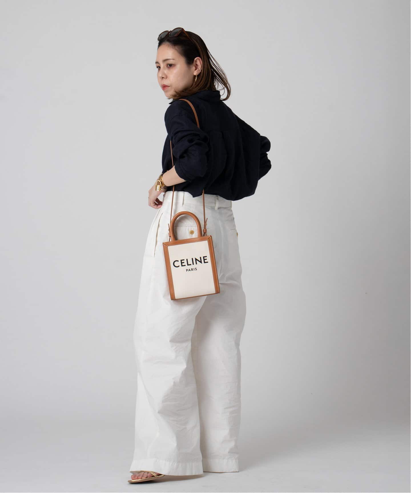 VINTAGE CELINE/セリーヌ】Vertical cabas mini 2way（トート