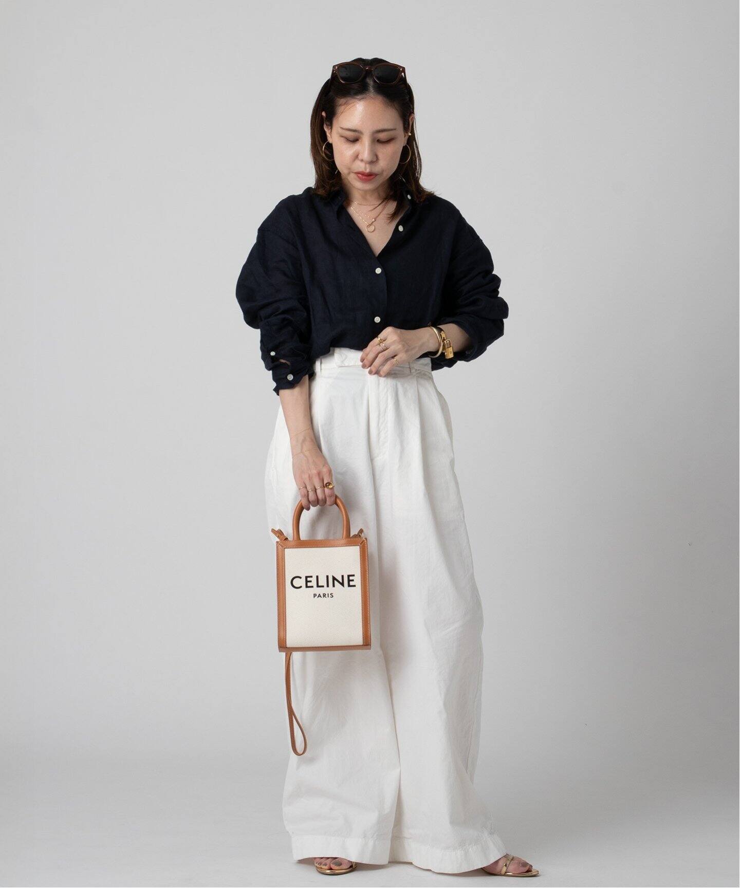 VINTAGE CELINE/セリーヌ】Vertical cabas mini 2way(トート VINTAGE CELINE/セリーヌ】Vertical cabas mini 2way(トート