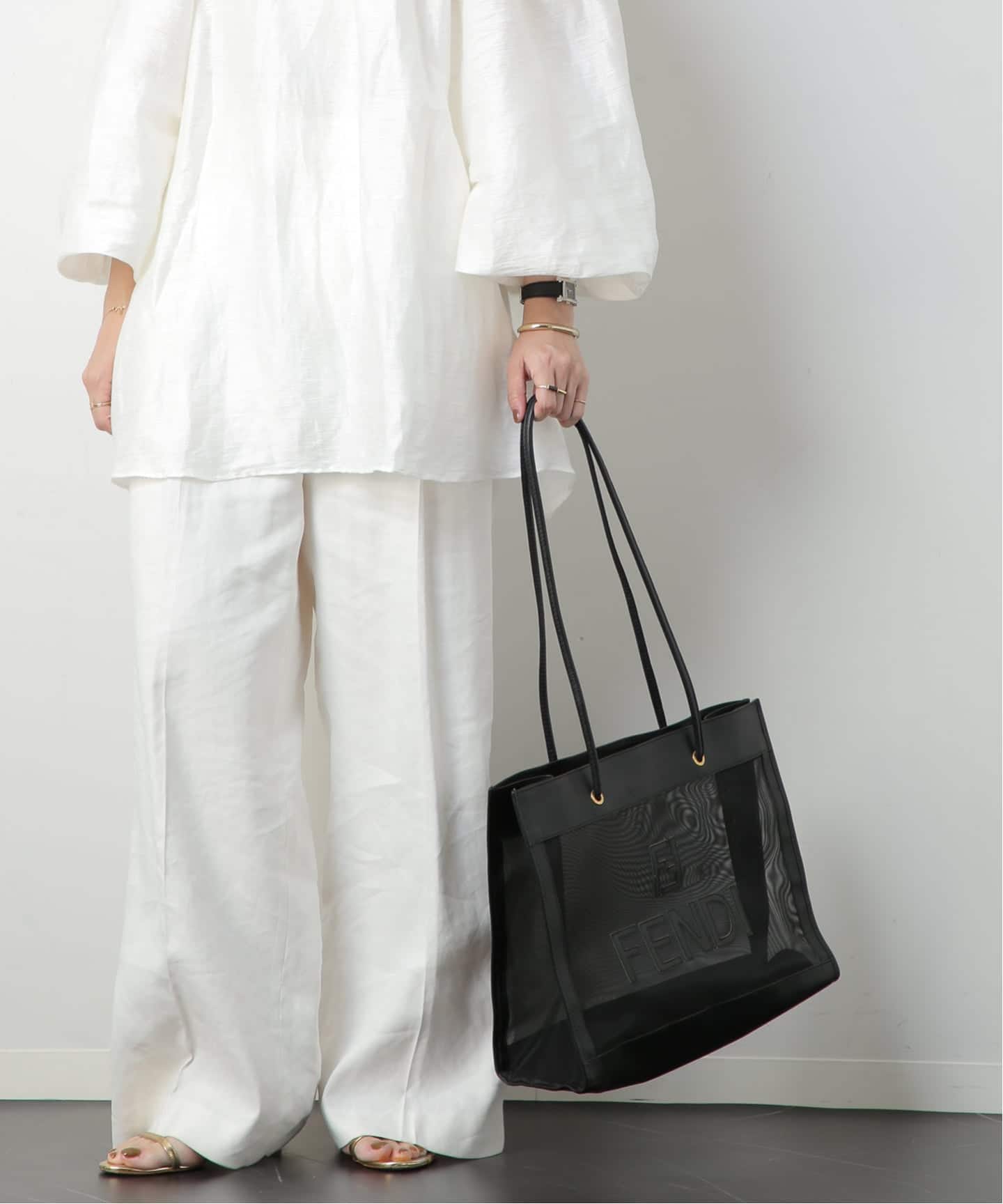 FENDI/フェンディ】トートバッグ logo mesh（トートバッグ