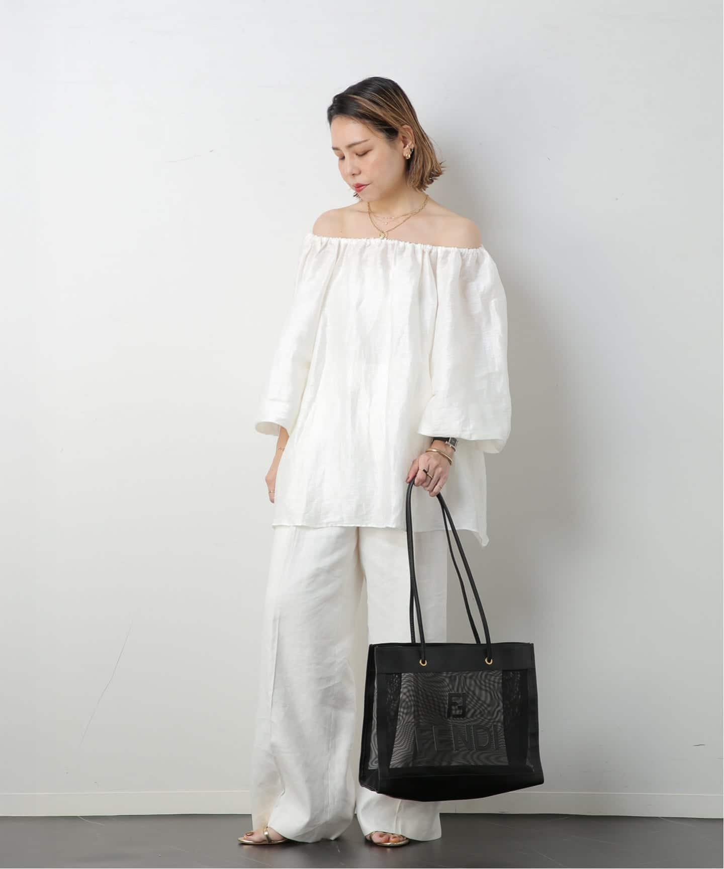 M*N様 美品！FENDI トートバッグ 大容量 ポーチ付き FENDI/フェンディ】トートバッグ logo mesh（トートバッグ