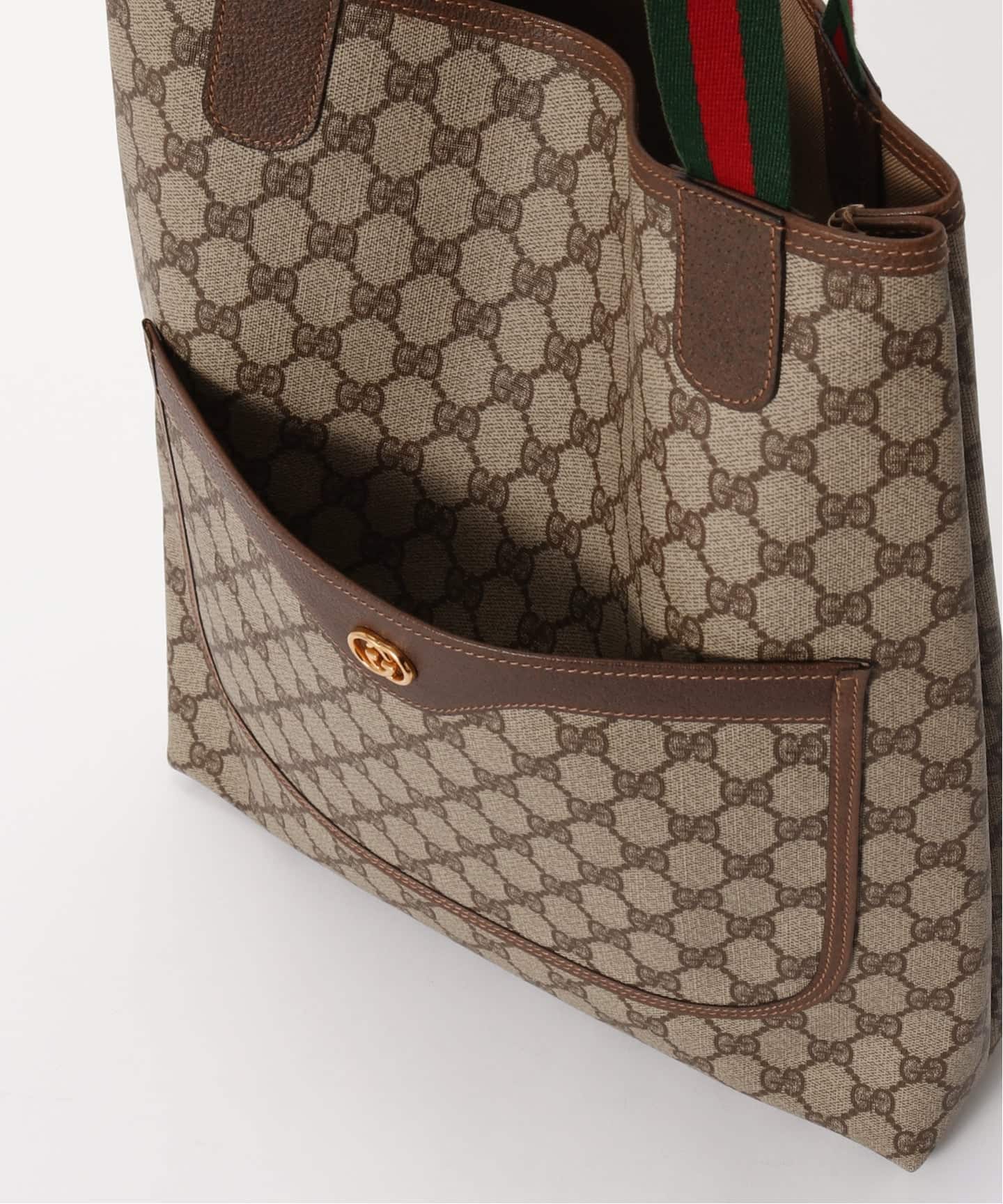 VINTAGE GUCCI /グッチ】トートバッグ gg web（トートバッグ