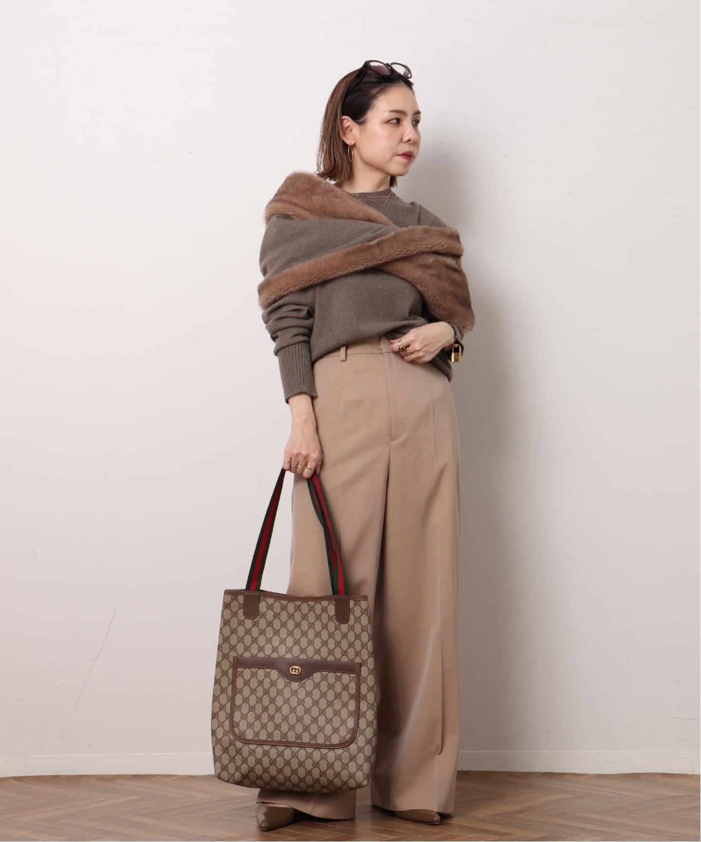 VINTAGE GUCCI /グッチ】トートバッグ gg web（トートバッグ