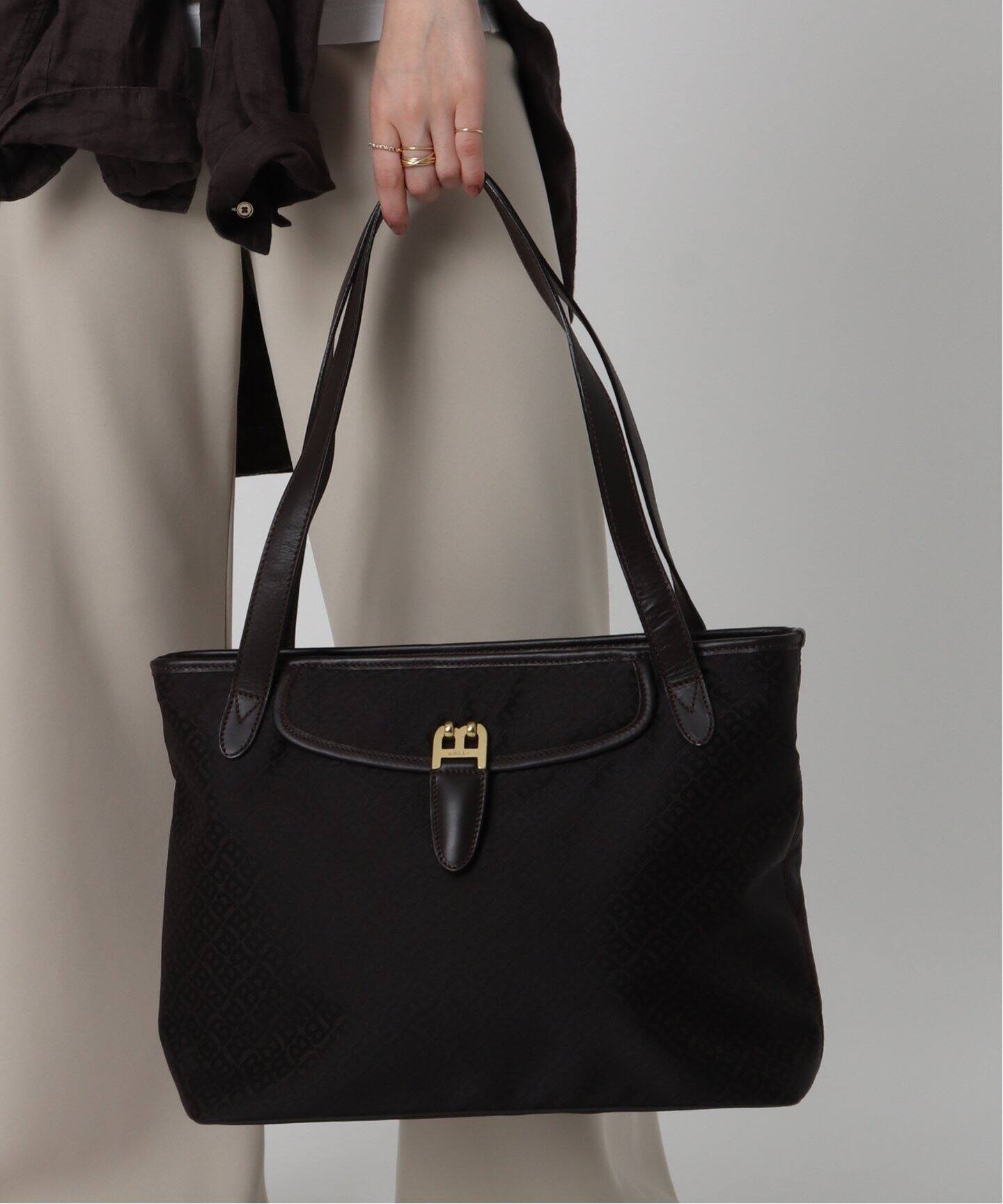 VINTAGE BALLY/バリー】ナイロントートバッグ（トートバッグ 