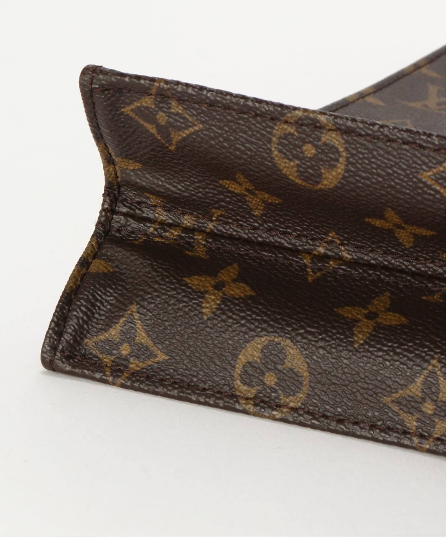 ルイヴィトン フランス製 三角ゴールドプレート コーデュロイパンツ ブラック 黒 VINTAGE LOUIS VUITTON/ルイ ヴィトン】Sac plat（トートバッグ