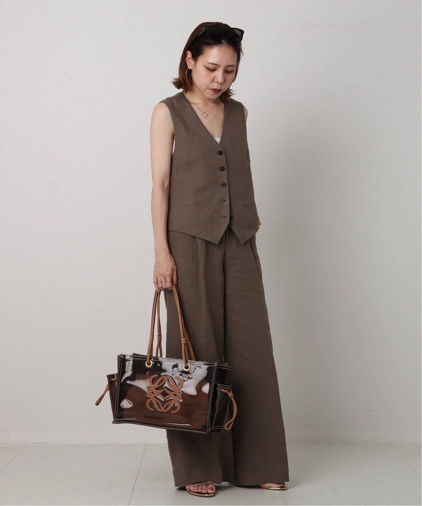 VINTAGE LOEWE/ロエベ】トートバッグ anagram vinyl（トートバッグ 