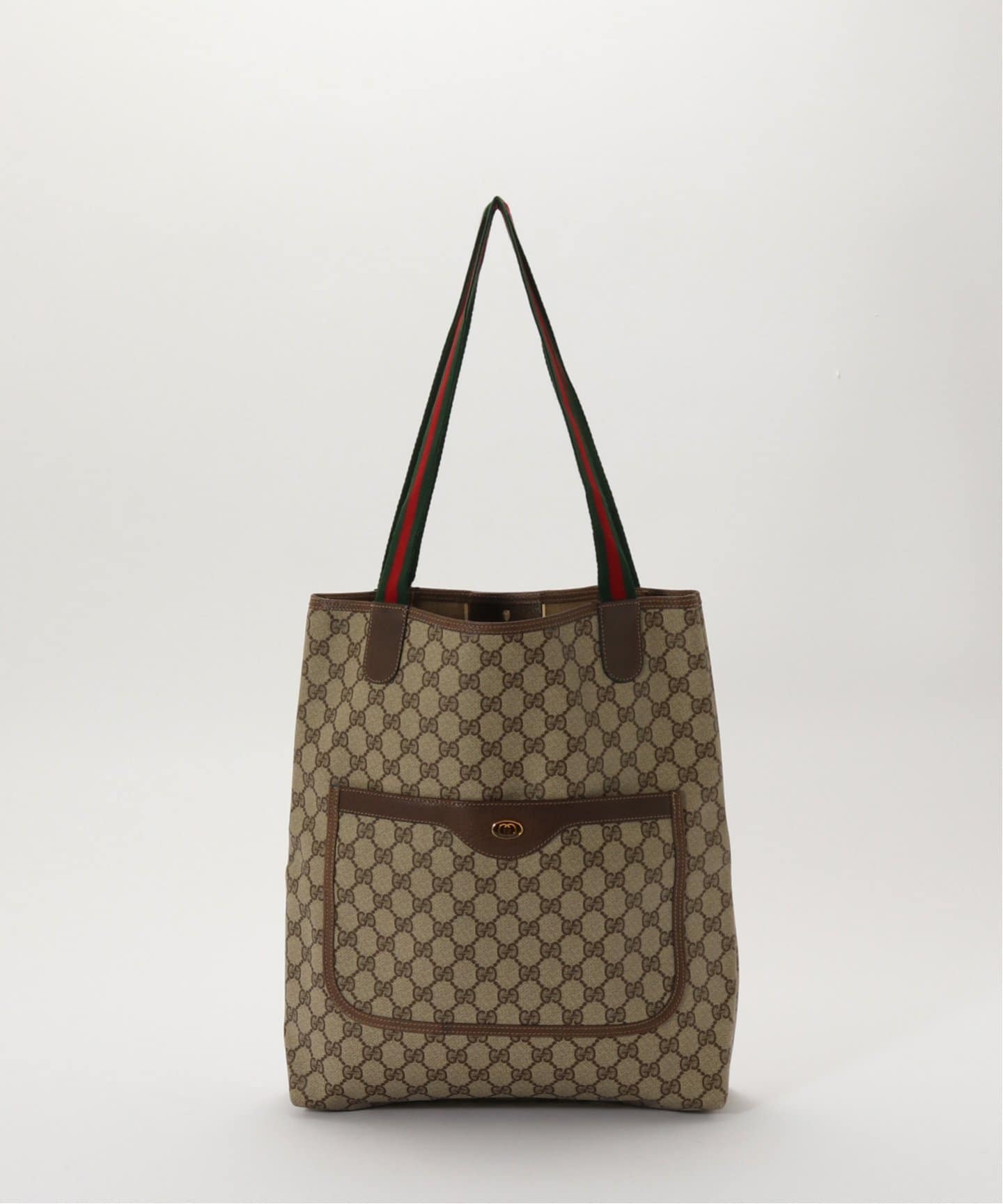 【VINTAGE】GUCCI ロゴ トートバッグ VINTAGE GUCCI /グッチ】トートバッグ gg web（トートバッグ