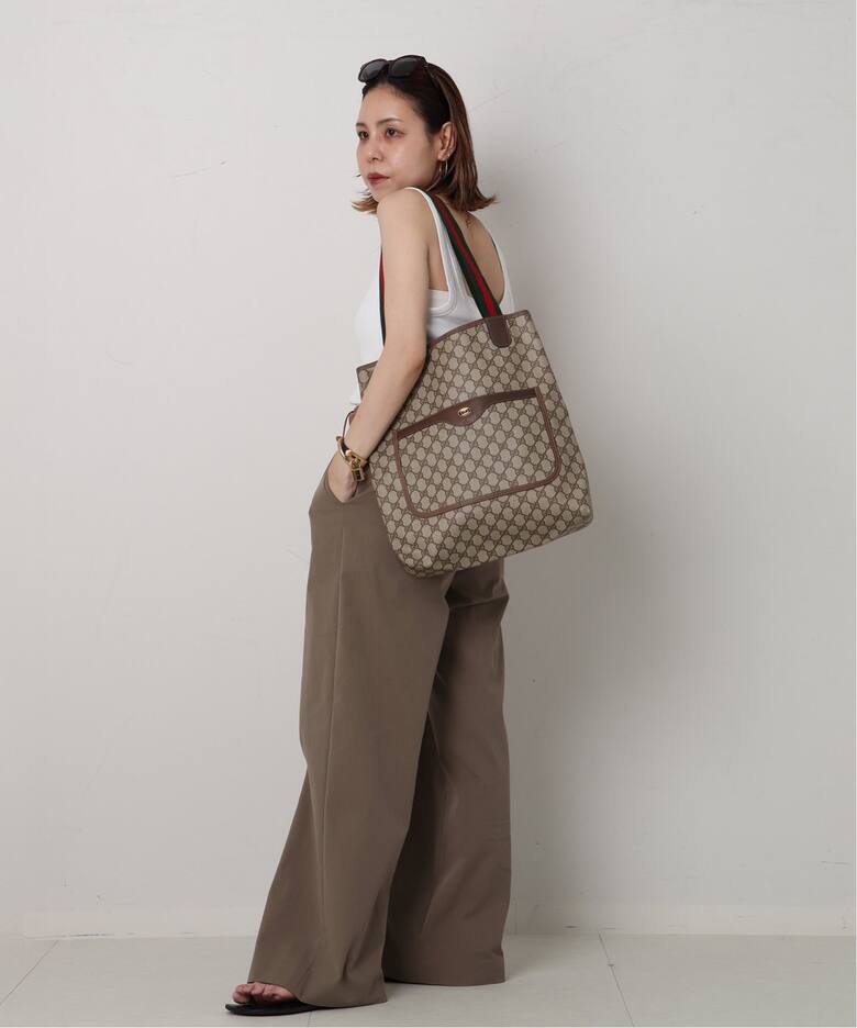 VINTAGE GUCCI /グッチ】トートバッグ gg web（トートバッグ 