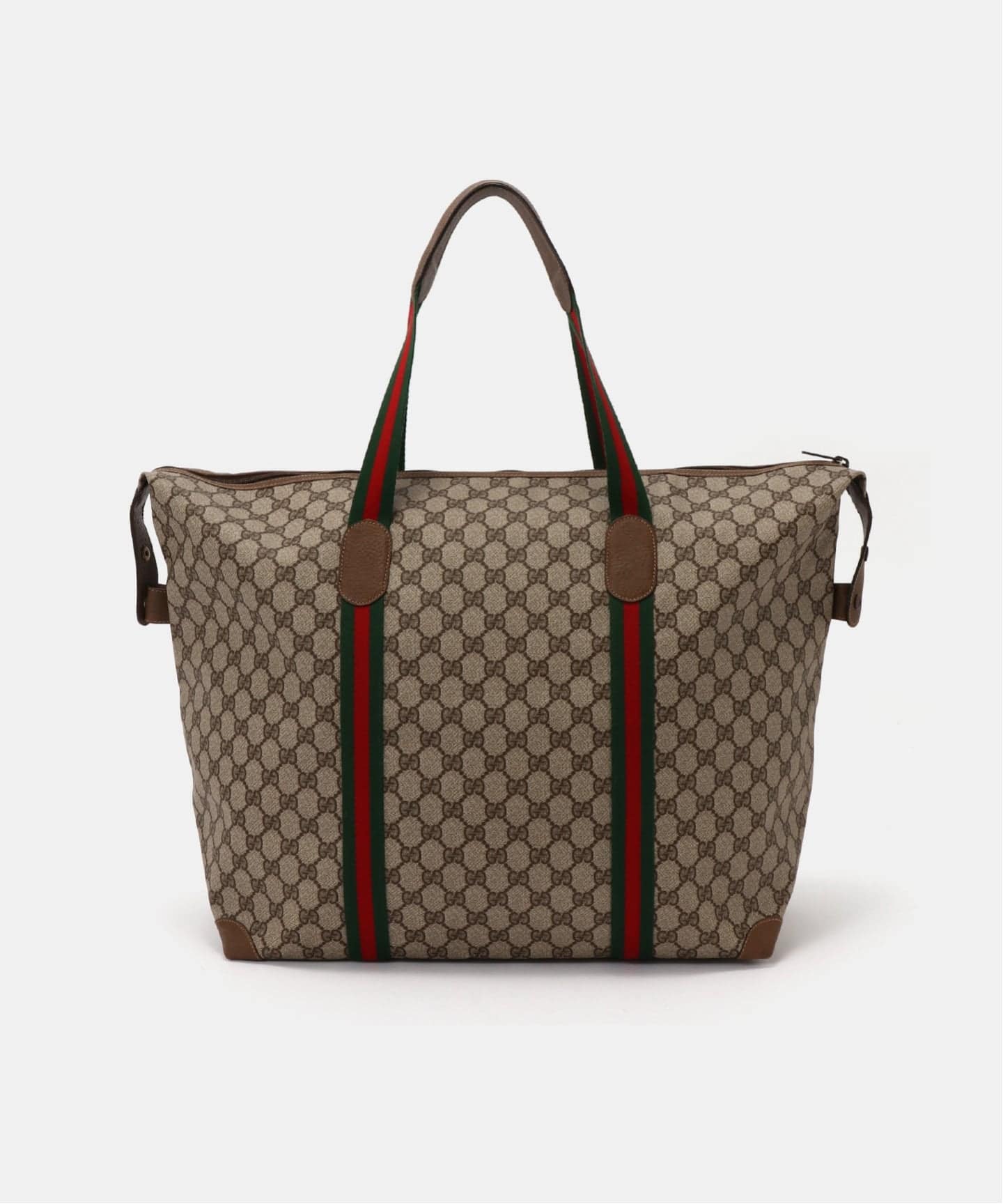 VINTAGE GUCCI/グッチ】ボストンバッグ large gg web（ボストンバッグ