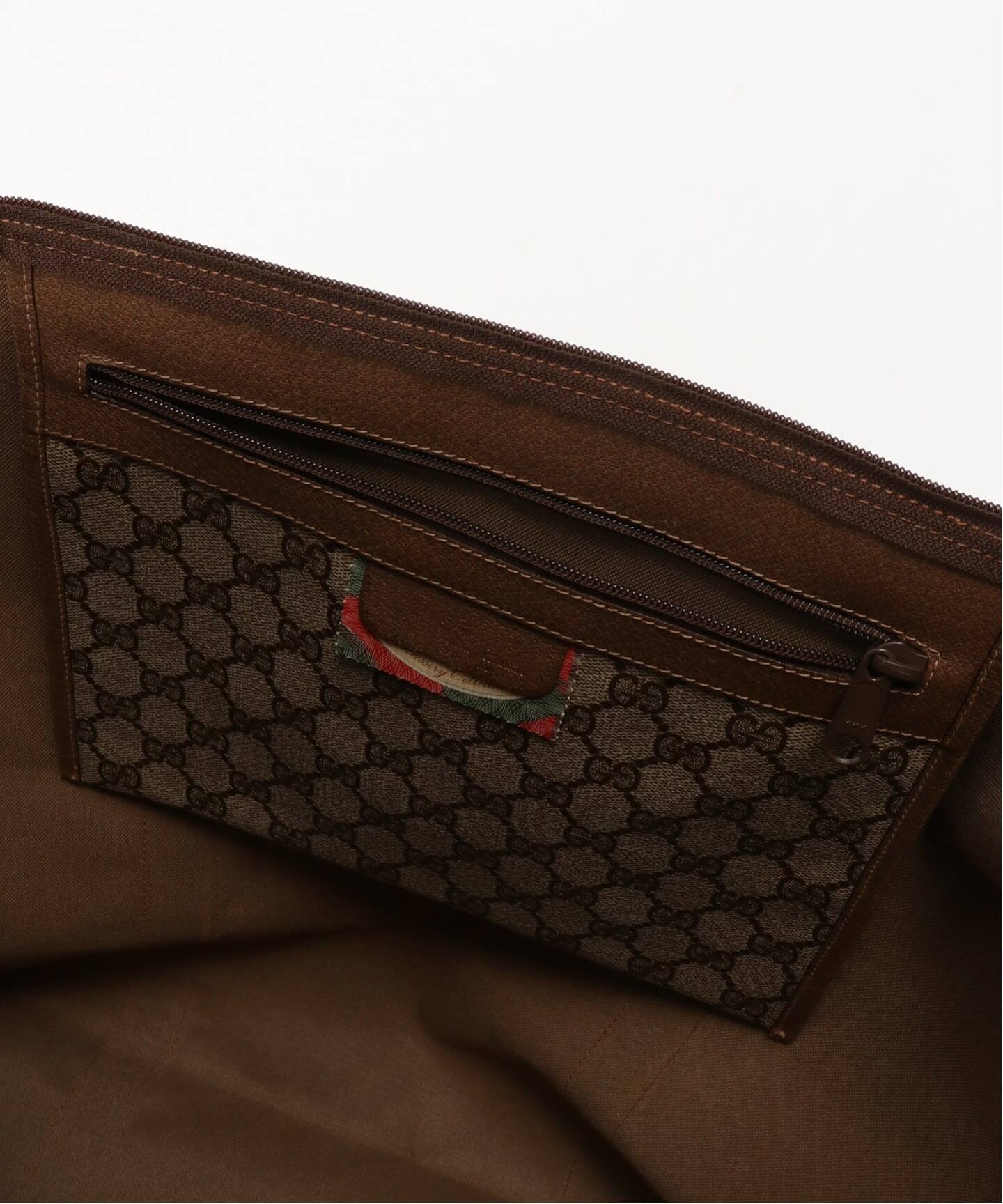 VINTAGE GUCCI/グッチ】ボストンバッグ large gg web（ボストンバッグ