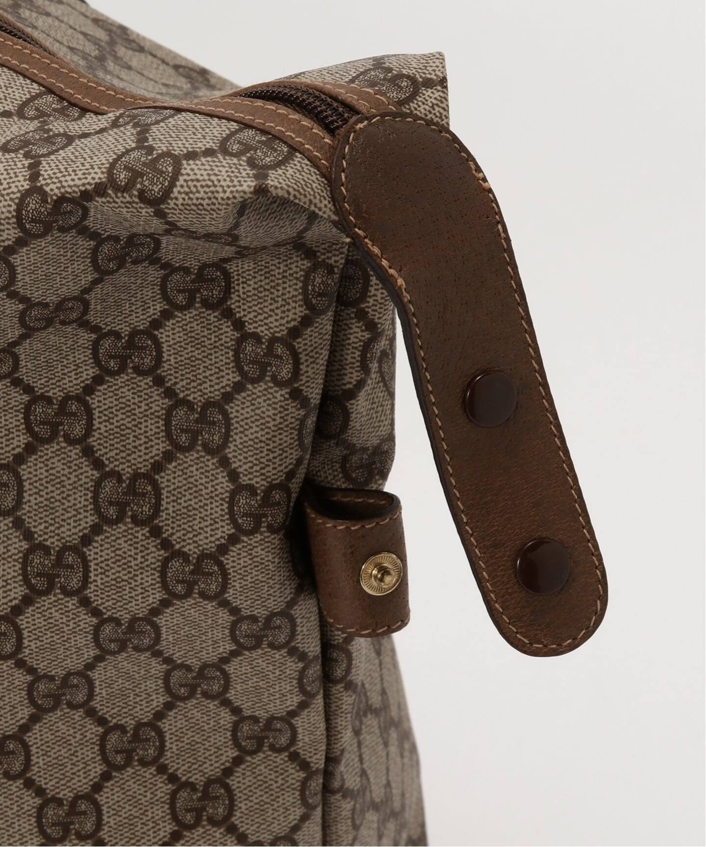 VINTAGE GUCCI/グッチ】ボストンバッグ large gg web（ボストンバッグ