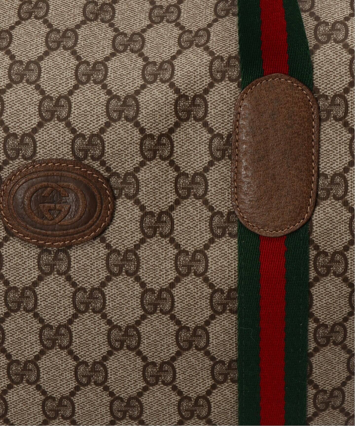 VINTAGE GUCCI/グッチ】ボストンバッグ large gg web（ボストンバッグ 