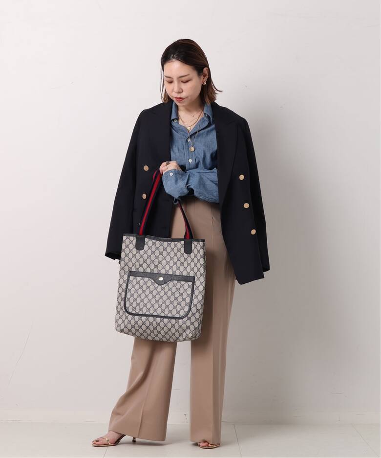 VINTAGE GUCCI/グッチ】トートバッグ gg web（トートバッグ 
