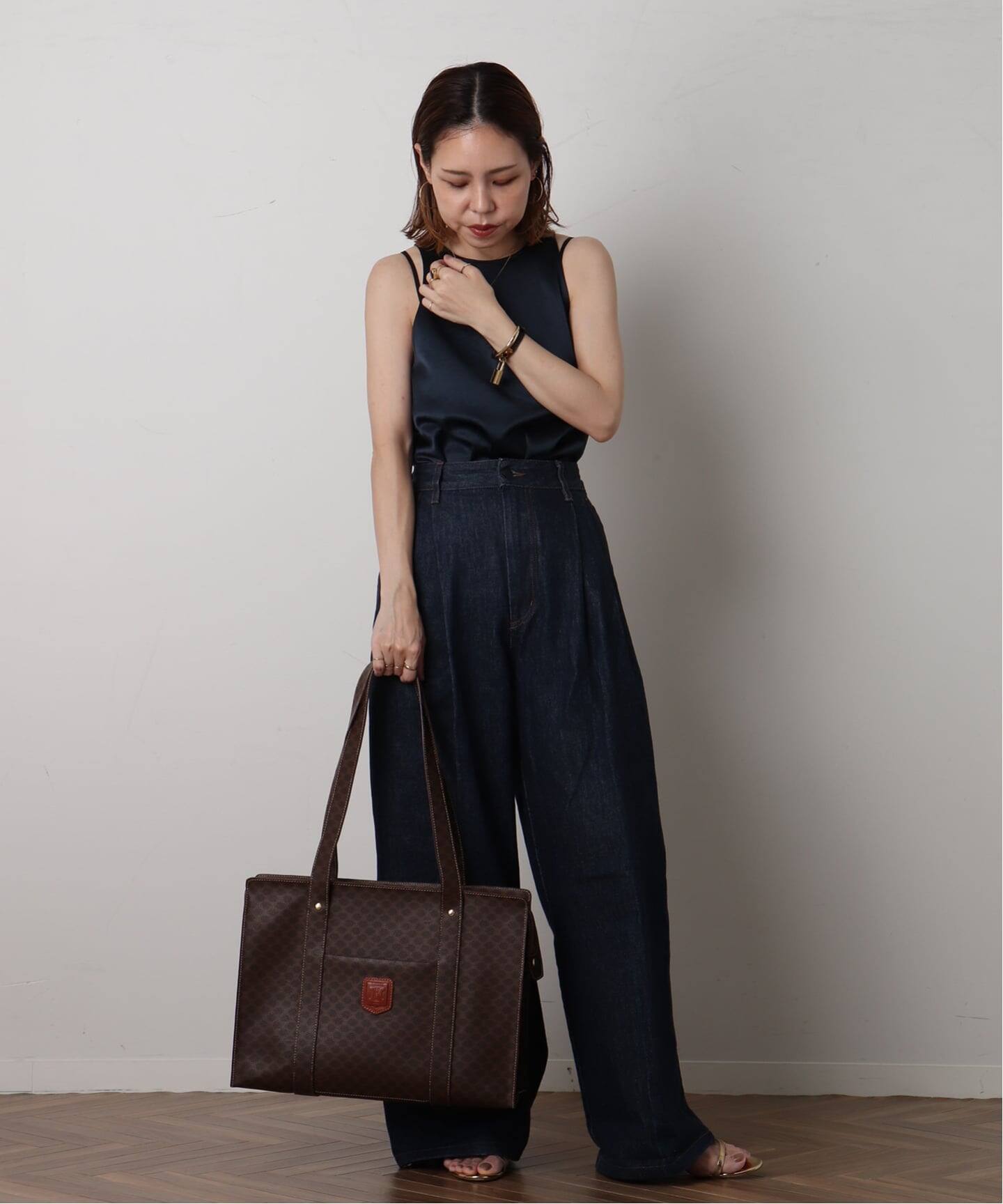CELINE Macadam 大容量 デニム トートバッグ【ランク：A】 楽天市場】【バッグ】CELINE セリーヌ マカダム柄 デニム トート