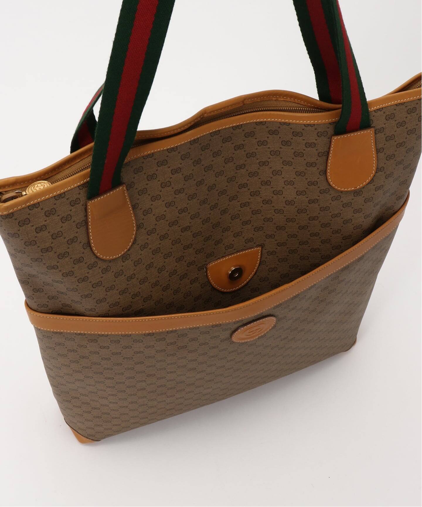 VINTAGE GUCCI/グッチ】トートバッグ micro gg web（トートバッグ