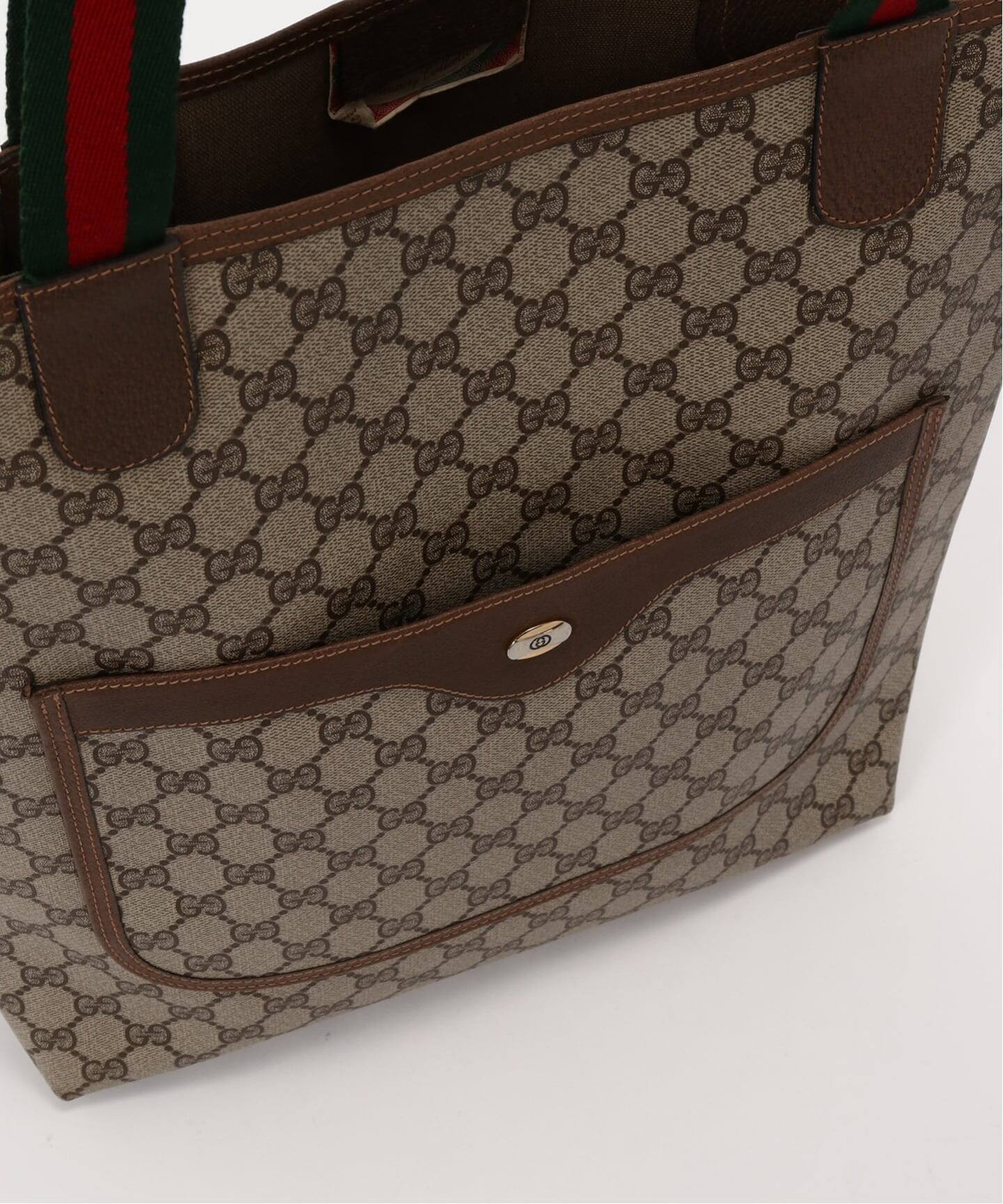 VINTAGE GUCCI/グッチ】トートバッグ gg web（トートバッグ