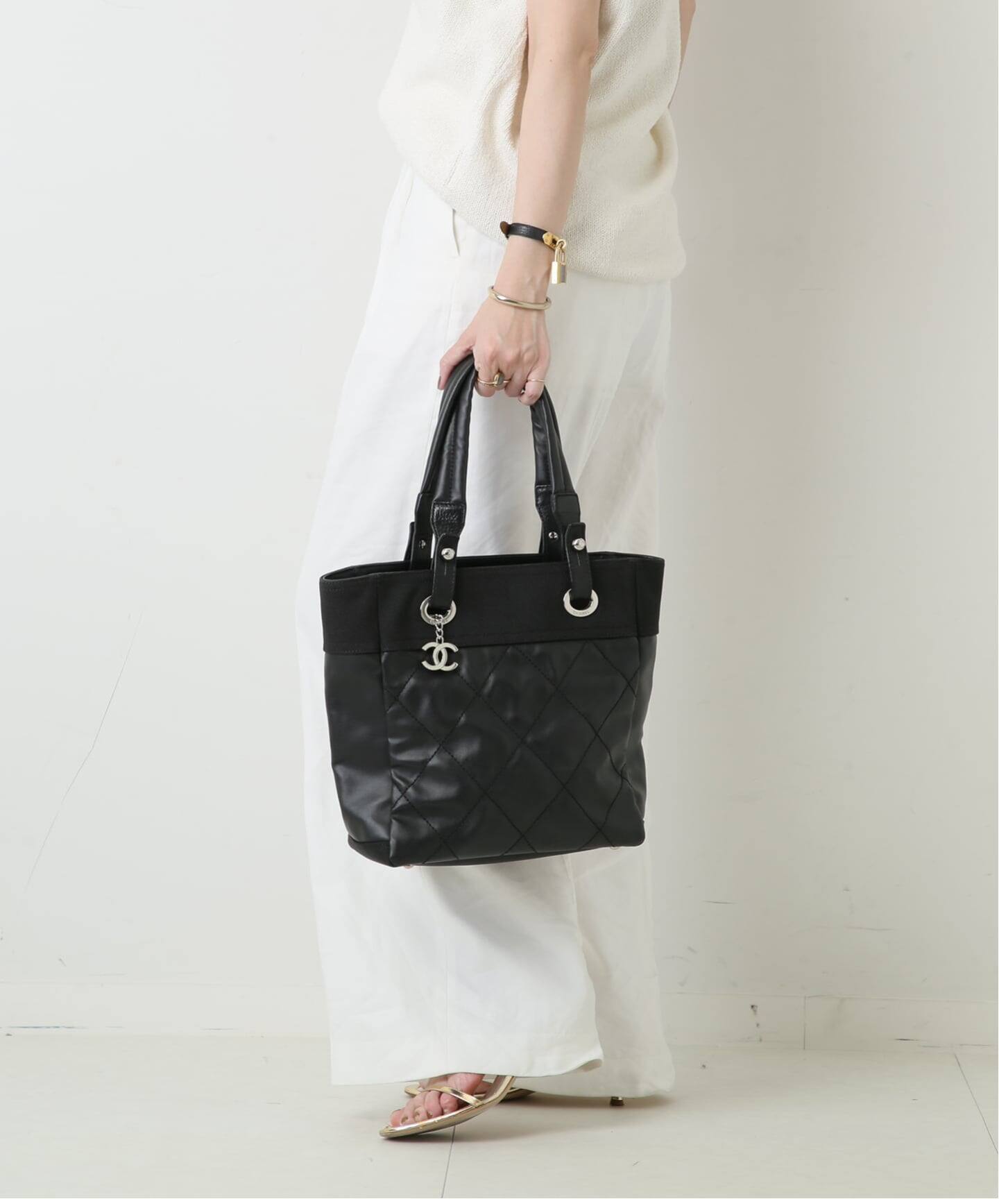 VINTAGE CHANEL/シャネル】Paris biarritz トートバッグ 25（トート 