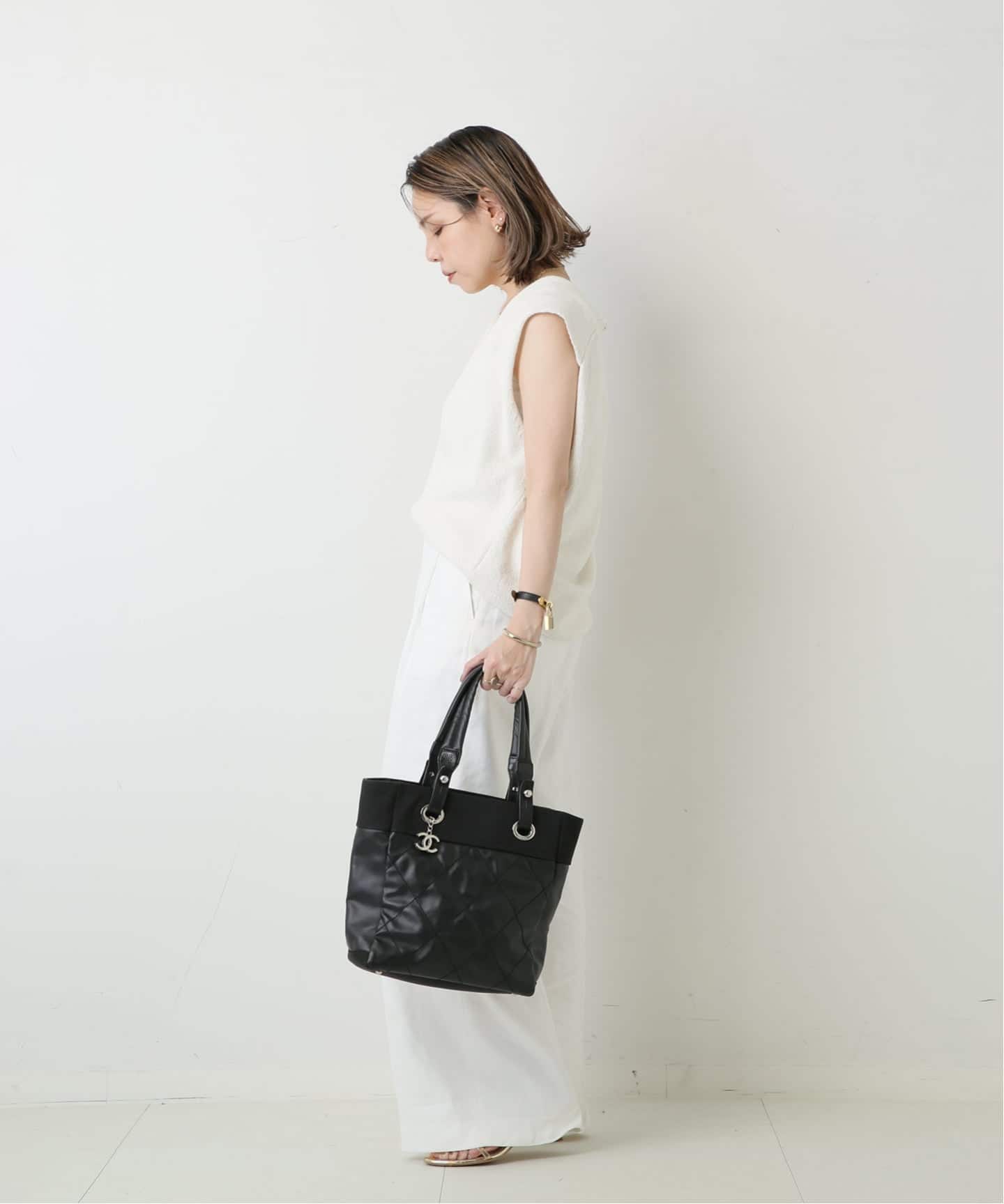 VINTAGE CHANEL/シャネル】Paris biarritz トートバッグ 25（トート
