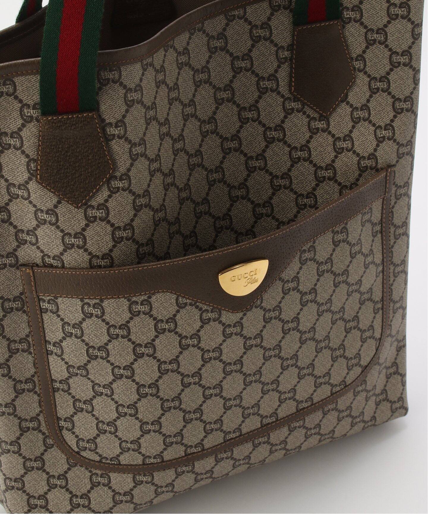 VINTAGE GUCCI Plus/グッチ プラス】トートバッグ gg web（トート