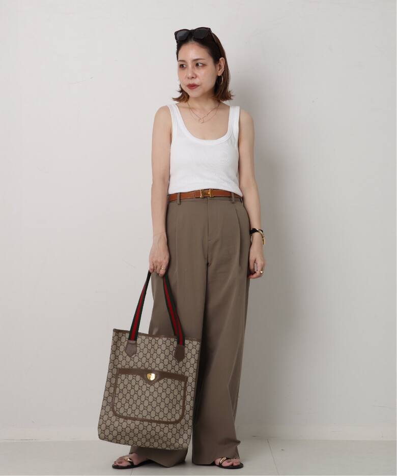 VINTAGE GUCCI Plus/グッチ プラス】トートバッグ gg web（トート 