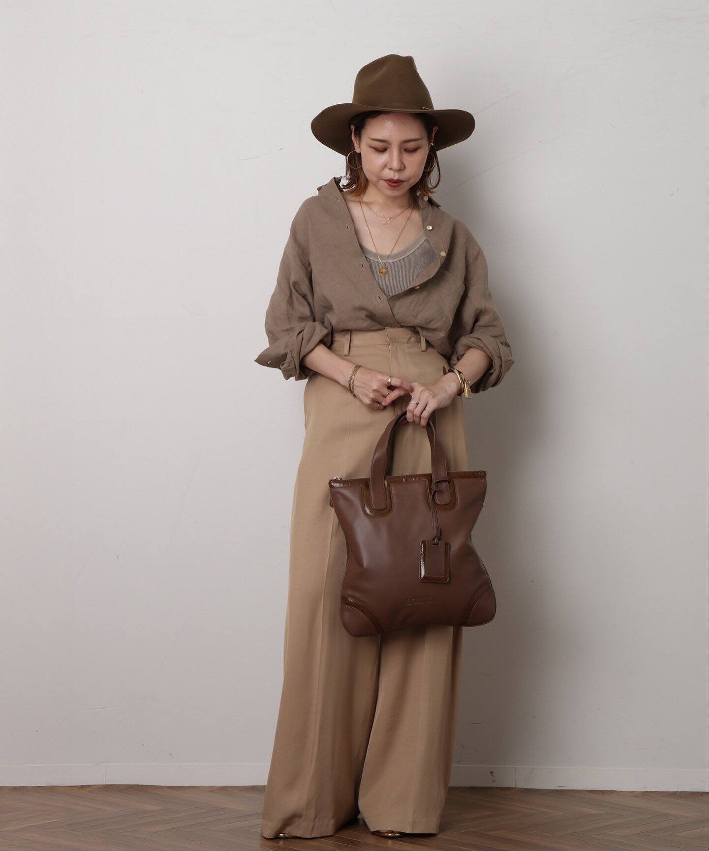 A*o様 【AKOさん専用】LOEWE ブラウン トートバッグ VINTAGE LOEWE/ロエベ】 トートバッグ logo（トートバッグ