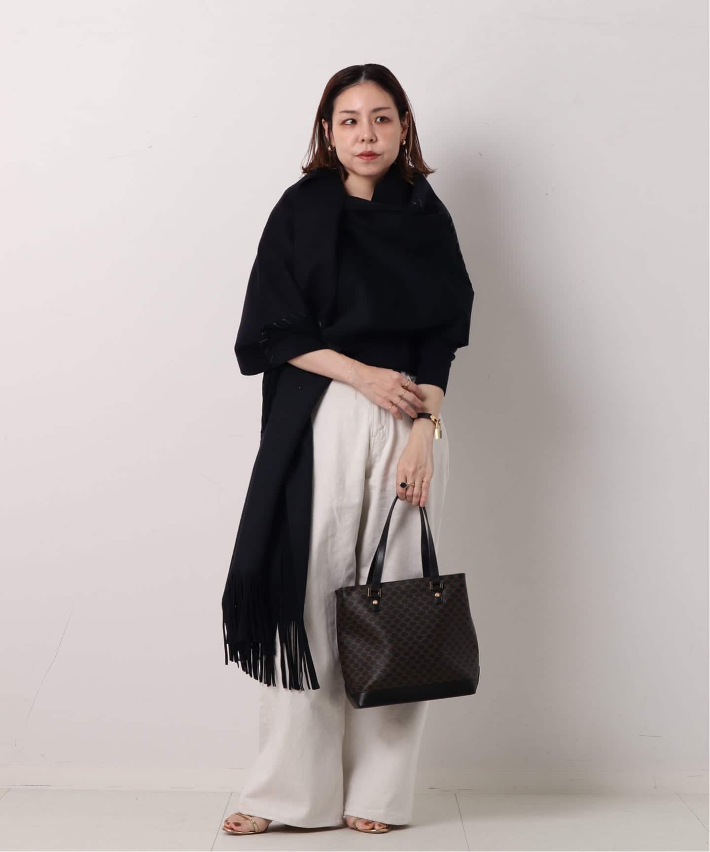 【シーサー】CELINE マダカムミニトート CELINE（セリーヌ） マカダム ミニトートバック ショルダー PVC