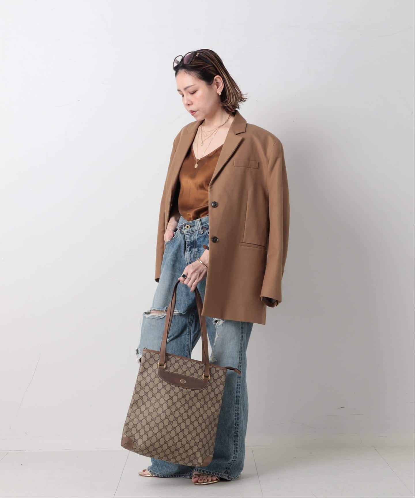 VINTAGE GUCCI/グッチ】トートバッグ gg（トートバッグ）｜DECOUVERTE