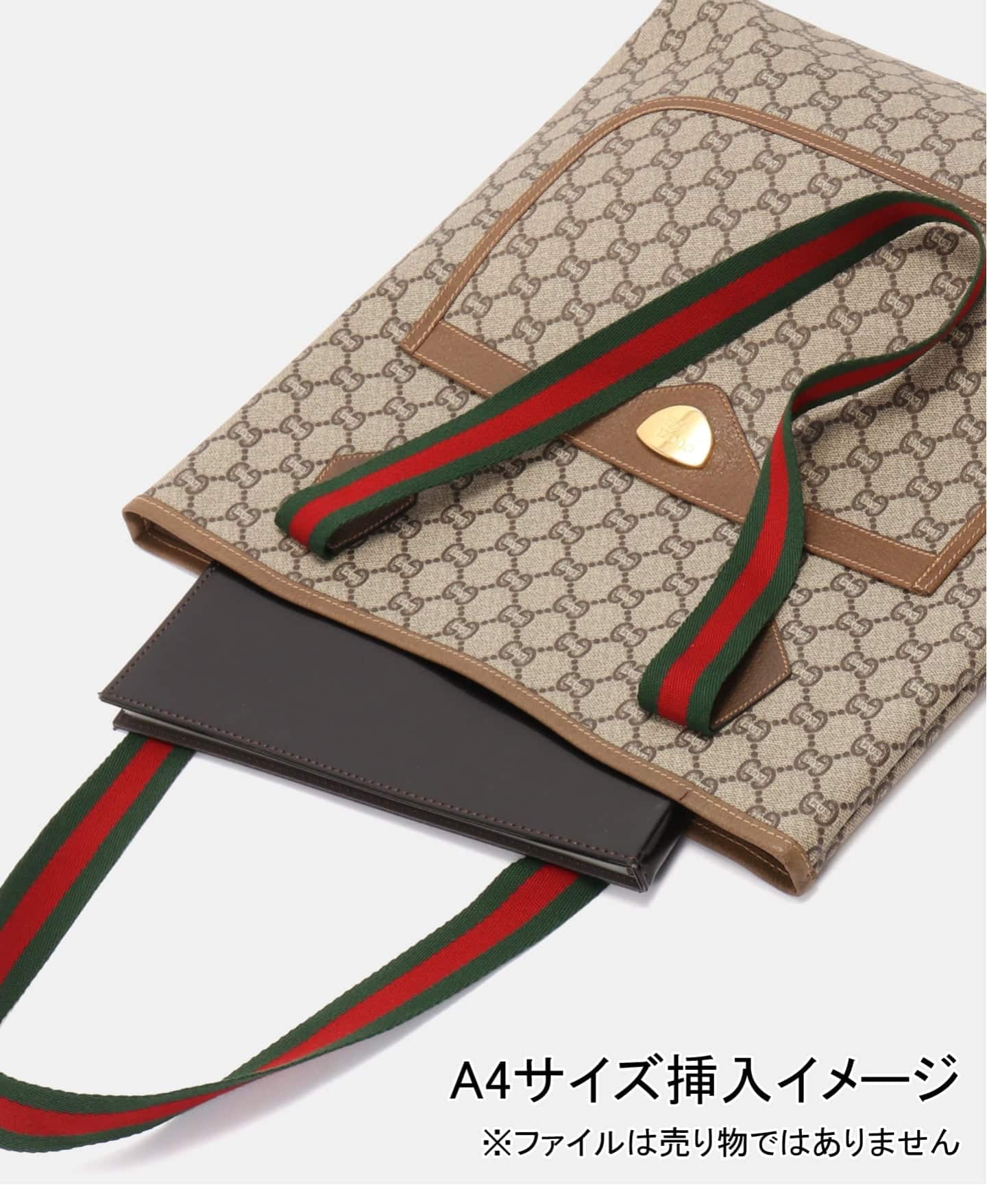 VINTAGE GUCCI Plus/グッチ プラス】トートバッグ gg plus web（トート