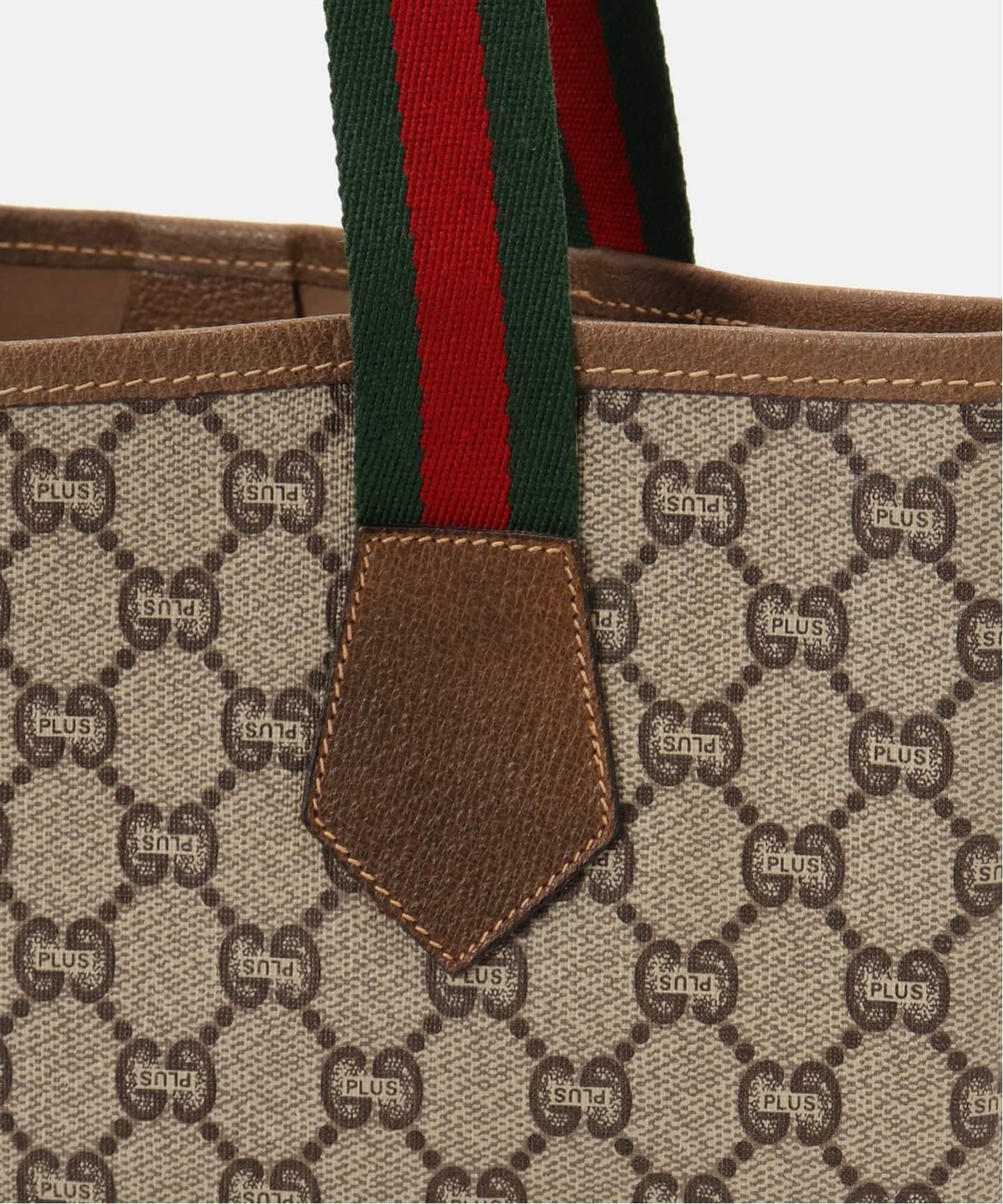 VINTAGE GUCCI Plus/グッチ プラス】トートバッグ gg plus web（トート