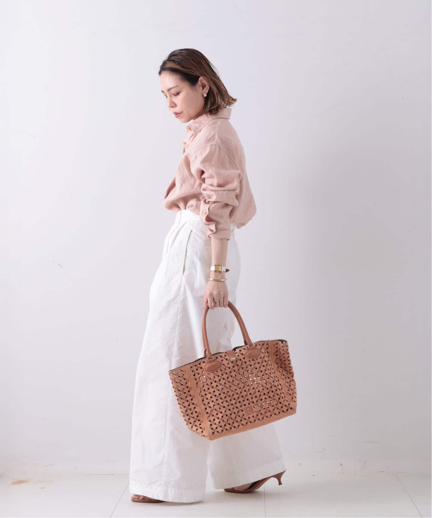 VINTAGE LOEWE/ロエベ】トートバッグ cutwork suede（トートバッグ