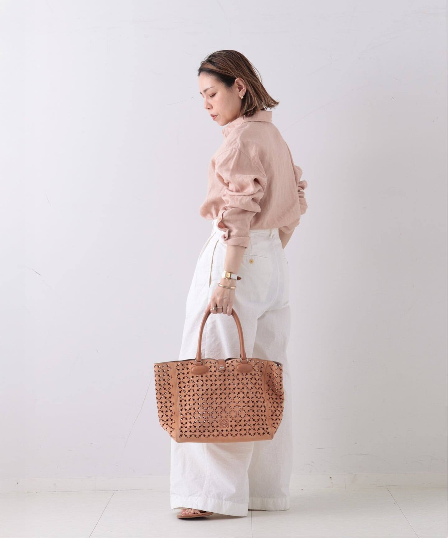 VINTAGE LOEWE/ロエベ】トートバッグ cutwork suede（トートバッグ