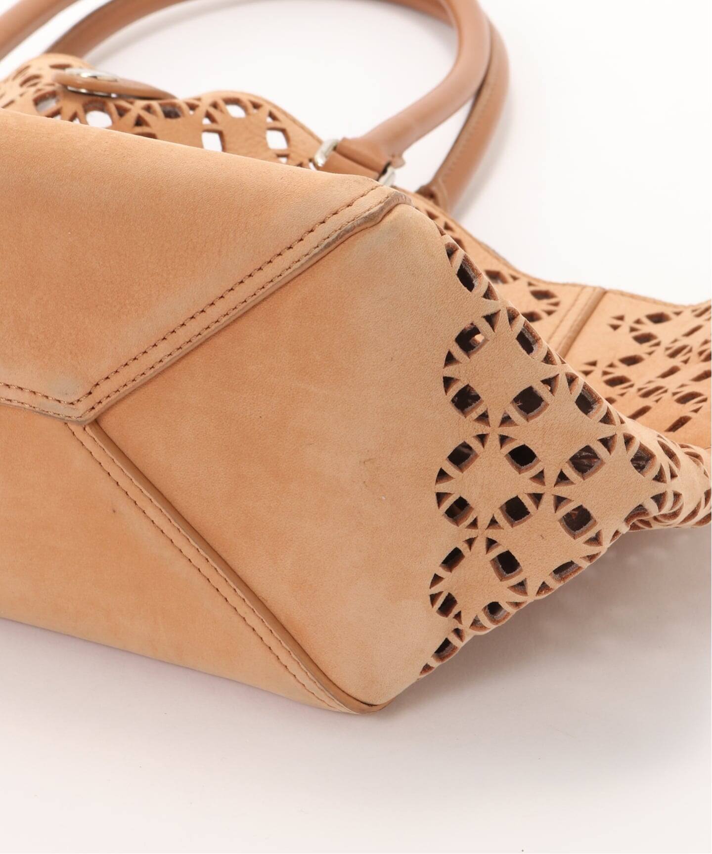 VINTAGE LOEWE/ロエベ】トートバッグ cutwork suede（トートバッグ