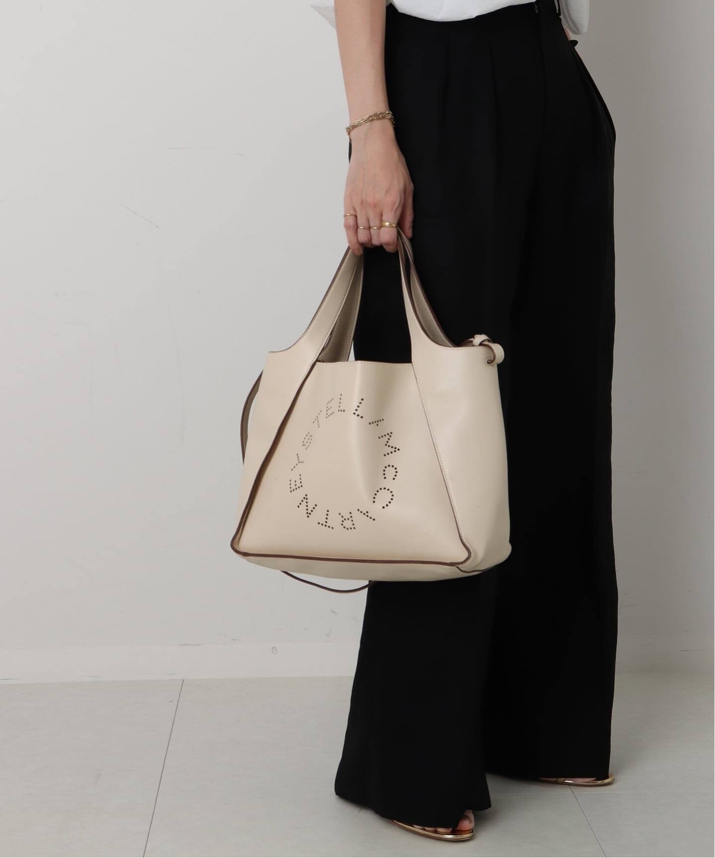 美品！ステラマッカートニー ロゴトートバッグ 2way ポーチ付 STELLA McCARTNEY/ステラ マッカートニー】Crossbody 2way tote