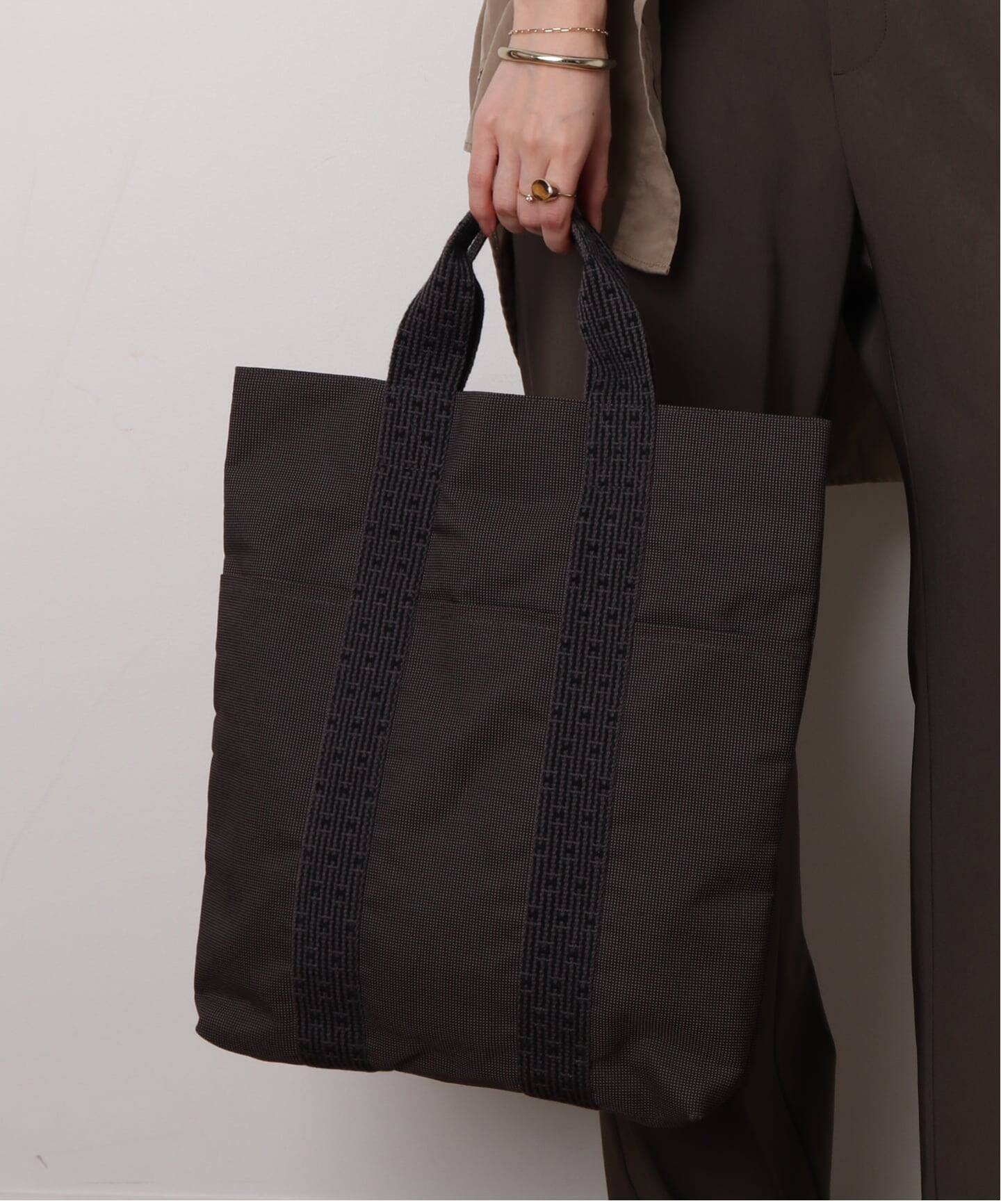 VINTAGE HERMES/エルメス】Her line cabas pm（トートバッグ
