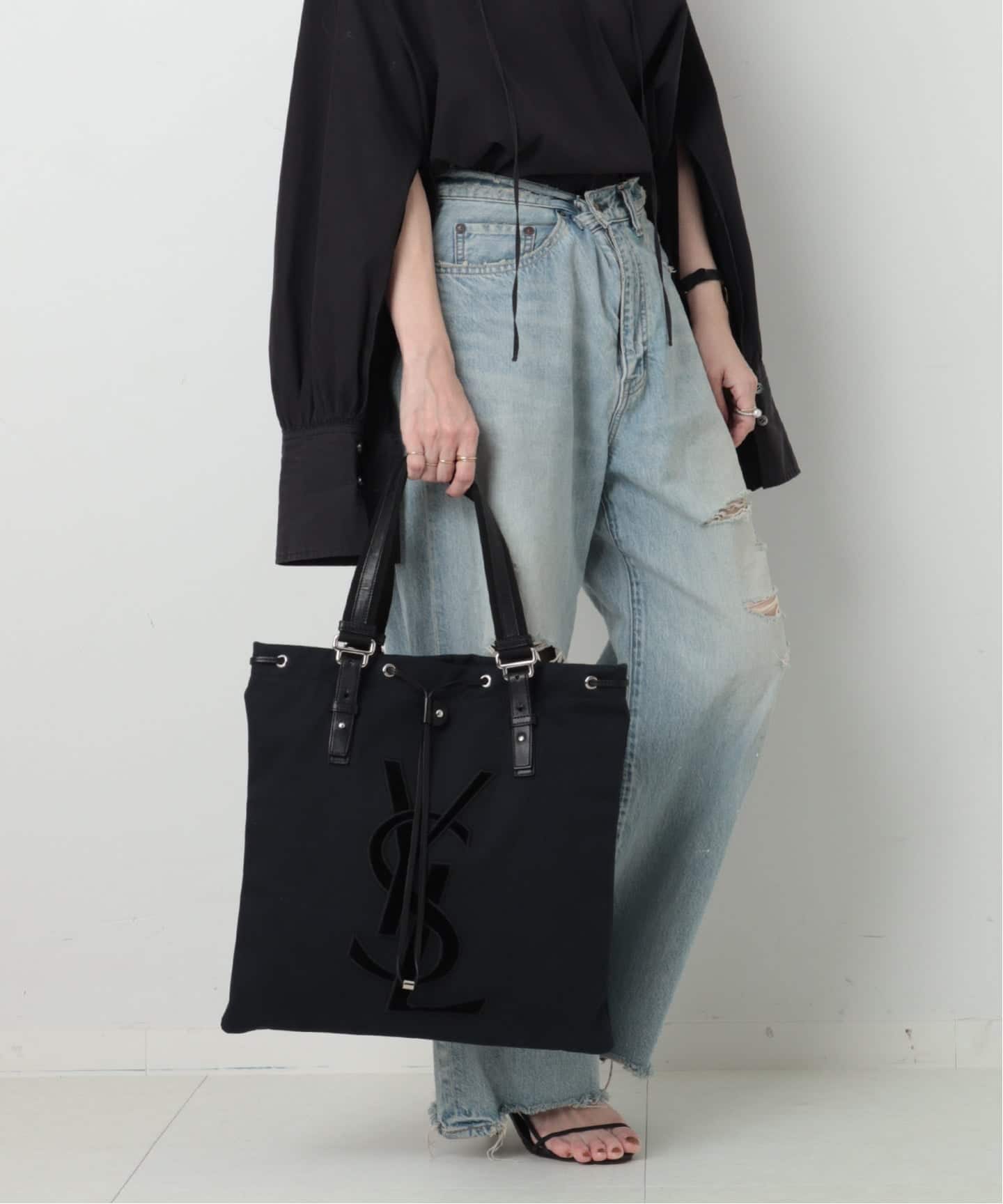 VINTAGE YSL/イヴ サンローラン】トートバッグ(トートバッグ VINTAGE YSL/イヴ サンローラン】トートバッグ(トートバッグ